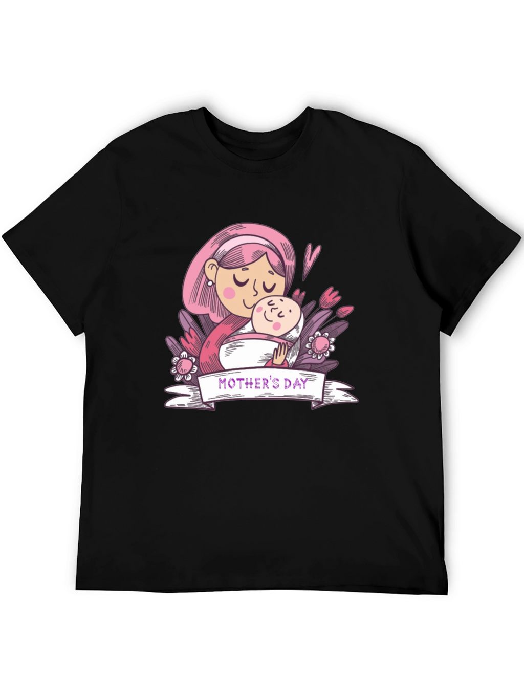 Mothers Day Graphic Tee - Black