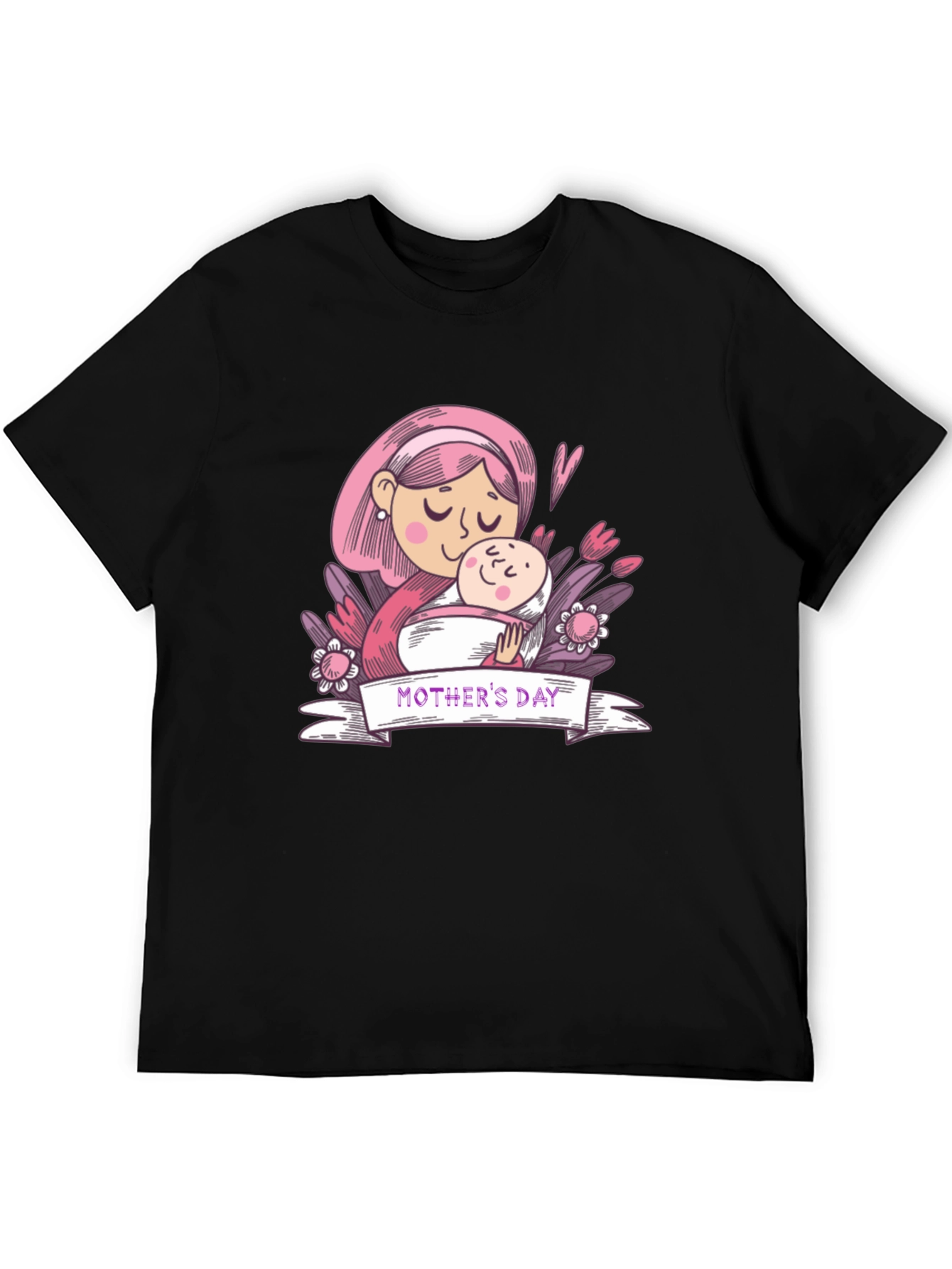 Mothers Day Graphic Tee - Black