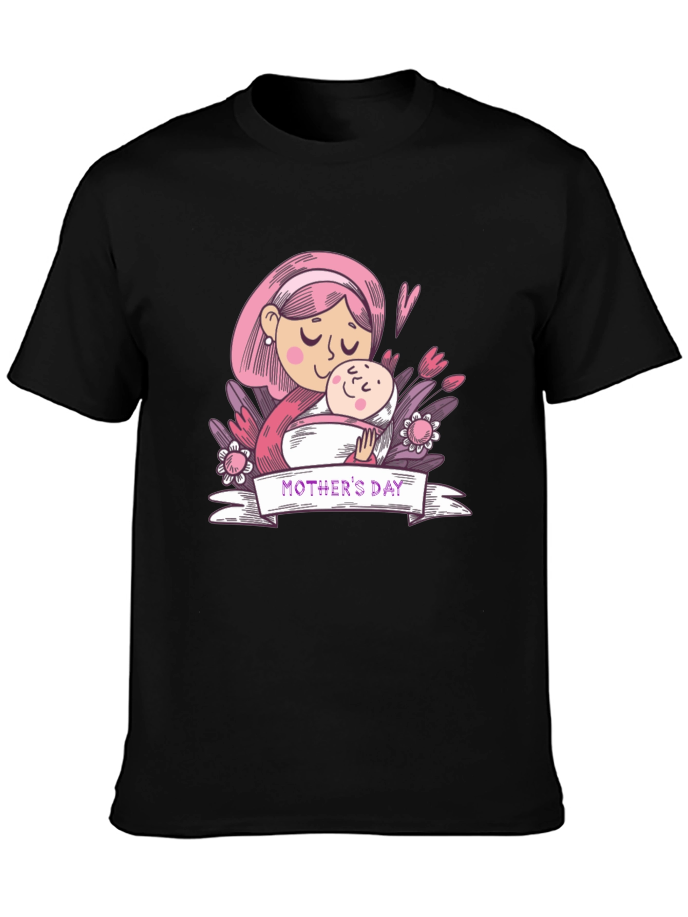 Mothers Day Graphic Tee - Black