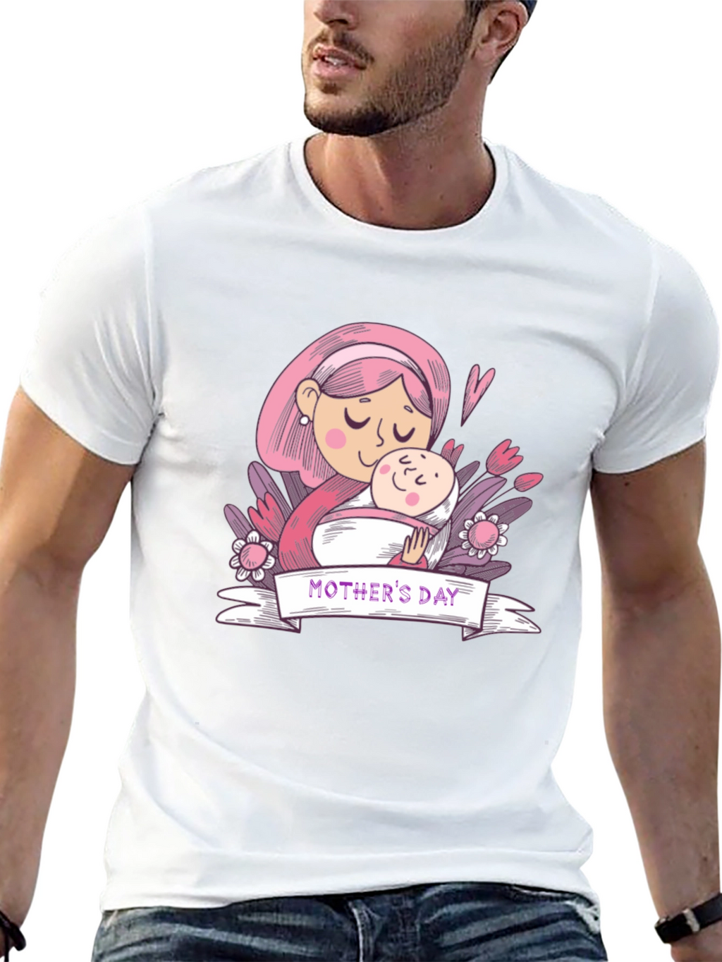 Mothers Day Graphic Tee - Black
