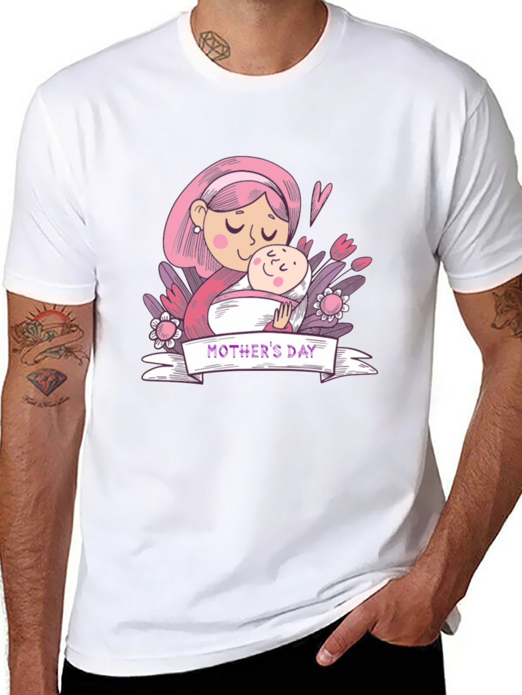 Mothers Day Graphic Tee - Black