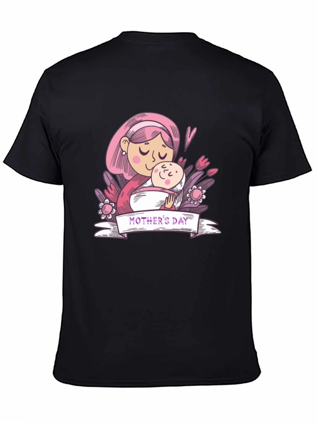 Mothers Day Graphic Tee - Black