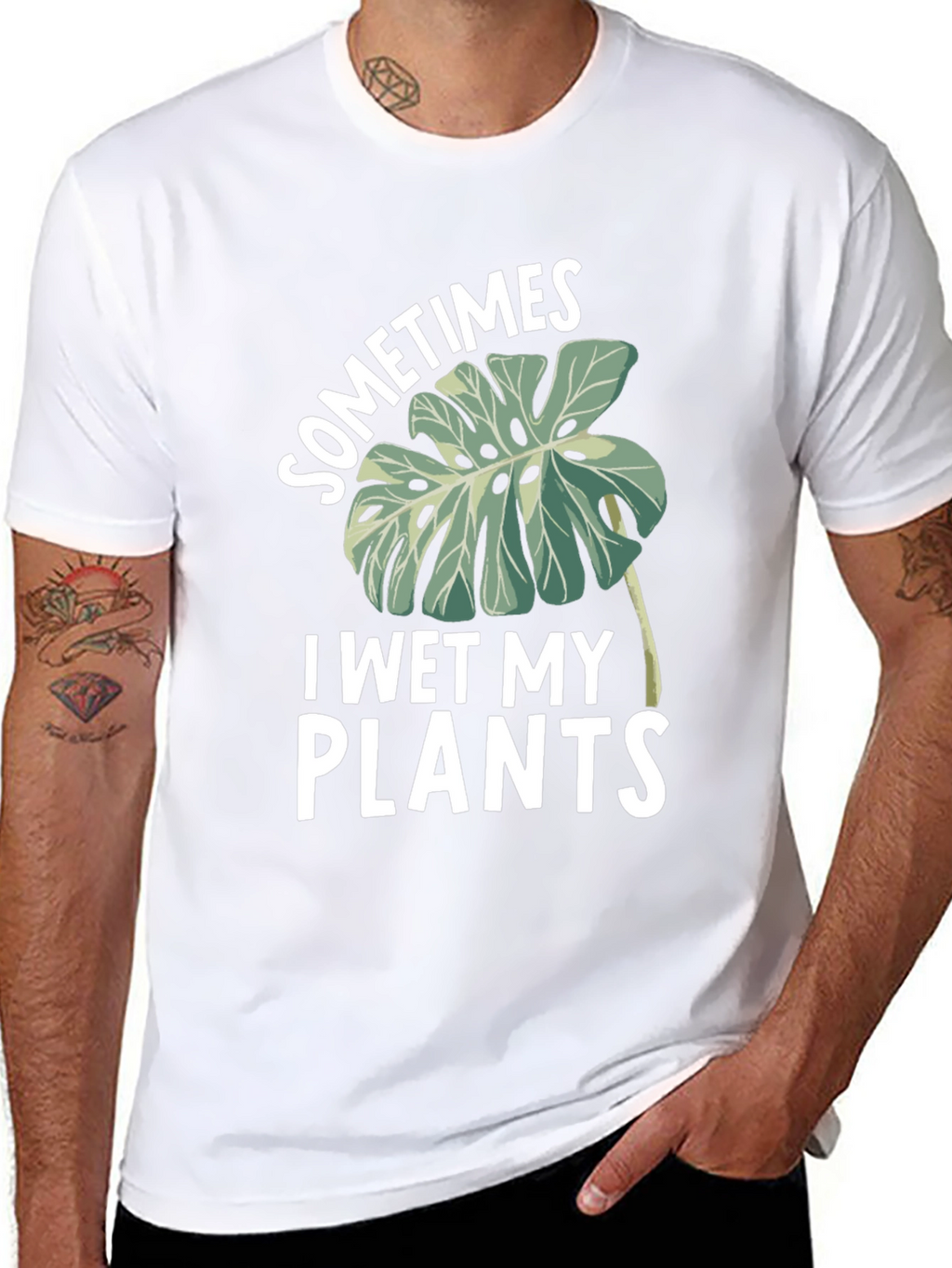 Sometimes I Wet My Plants T-Shirt Funny Gardening Tee