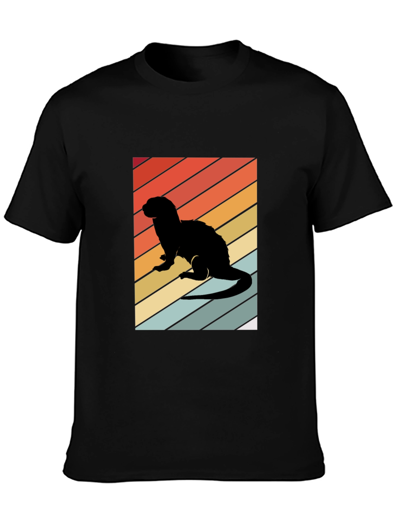Retro Ferret Silhouette T-Shirt
