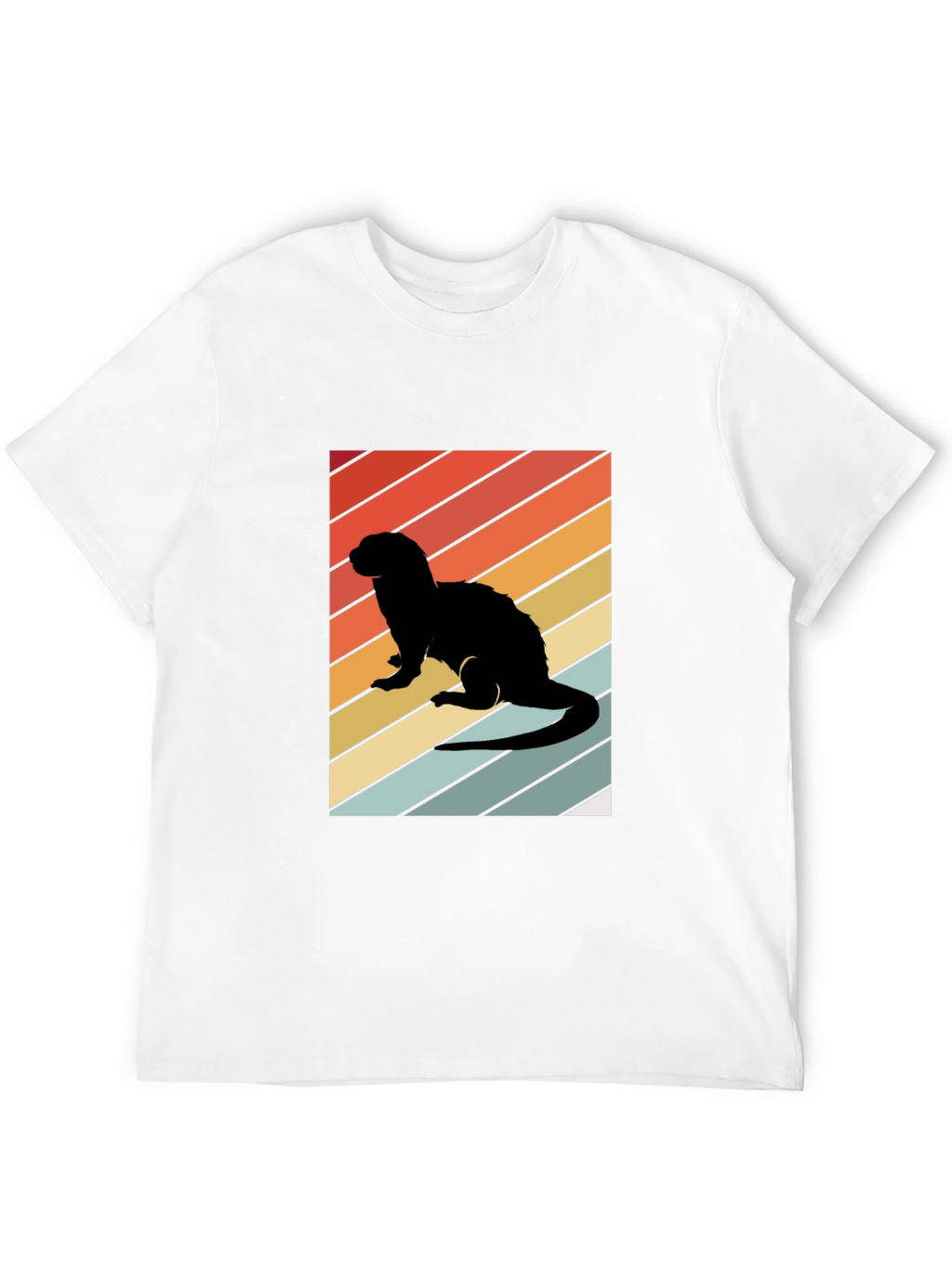 Retro Ferret Silhouette T-Shirt