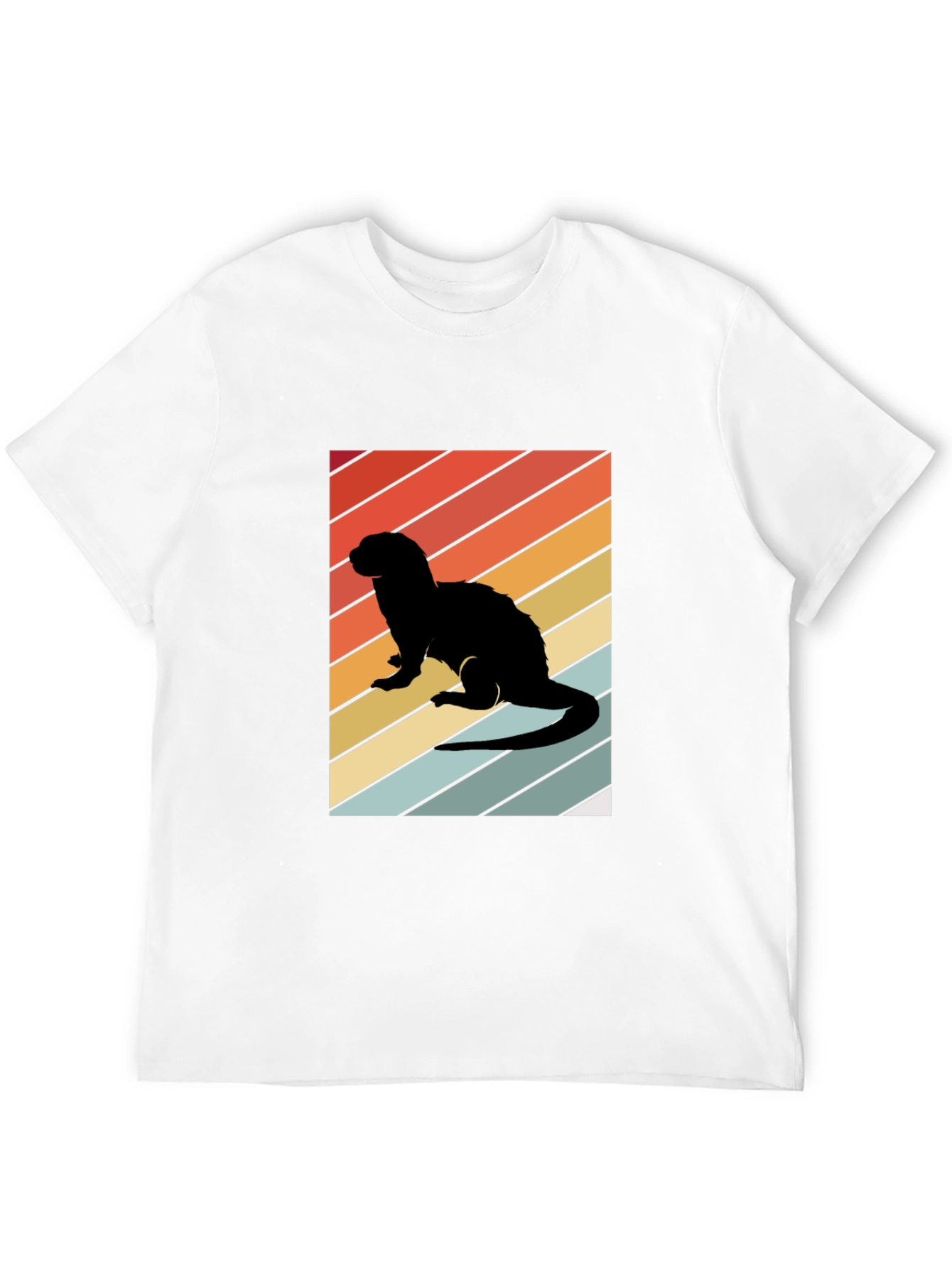Retro Ferret Silhouette T-Shirt