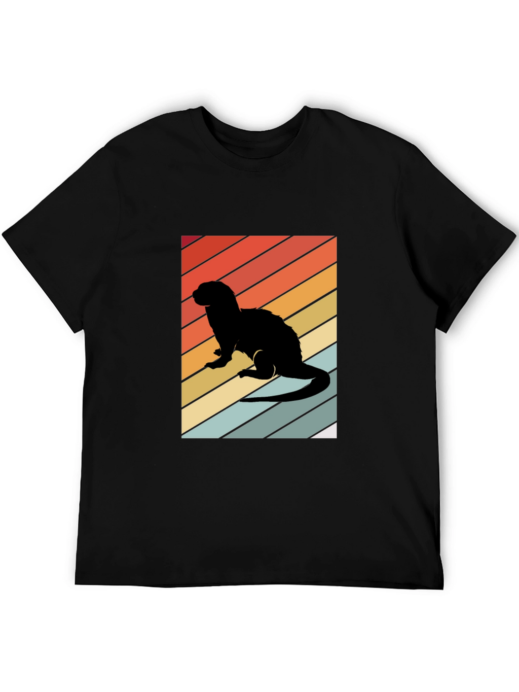 Retro Ferret Silhouette T-Shirt