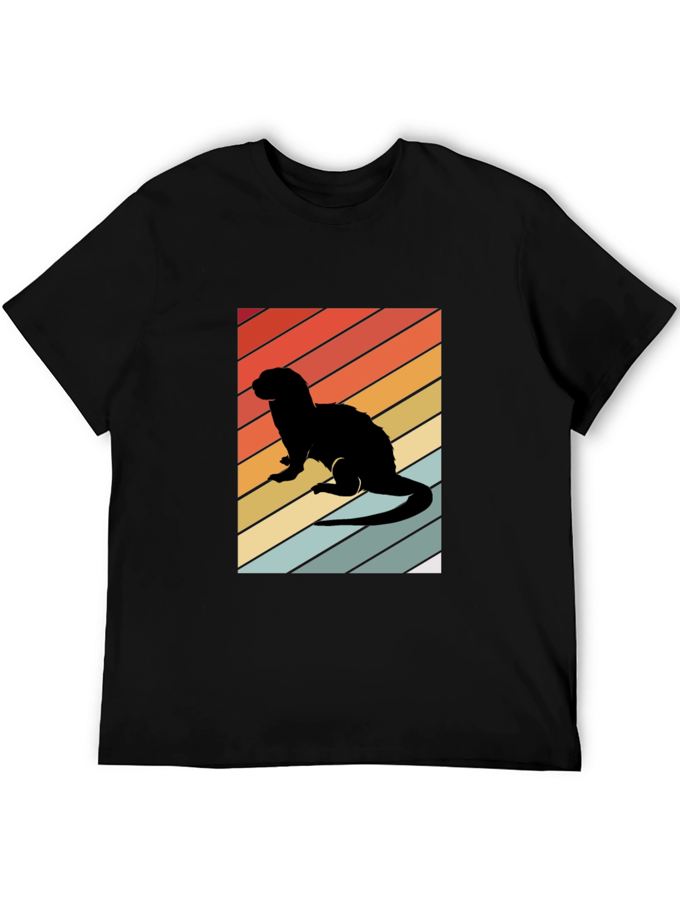 Retro Ferret Silhouette T-Shirt