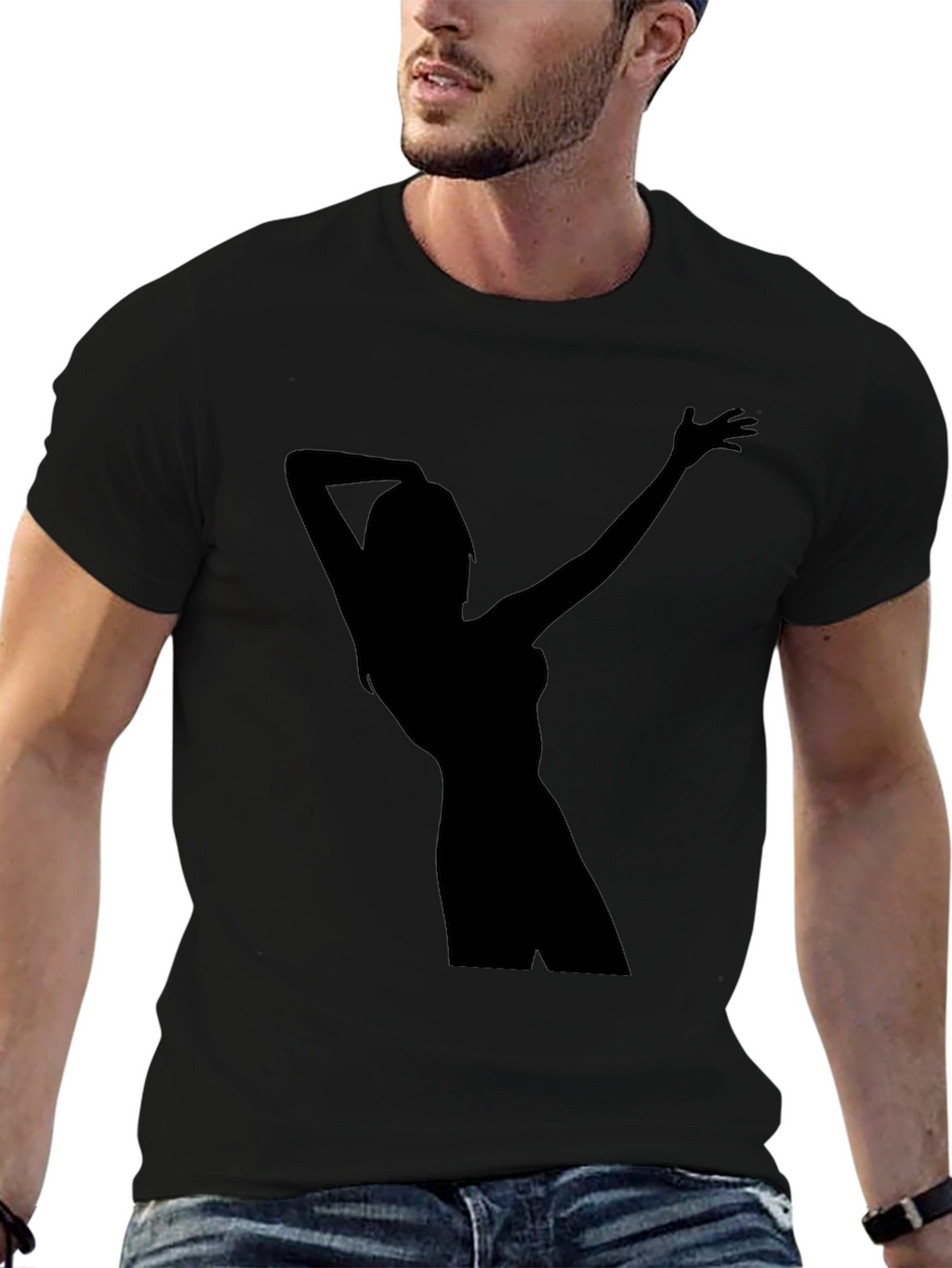 Silhouette Graphic Tee - Black