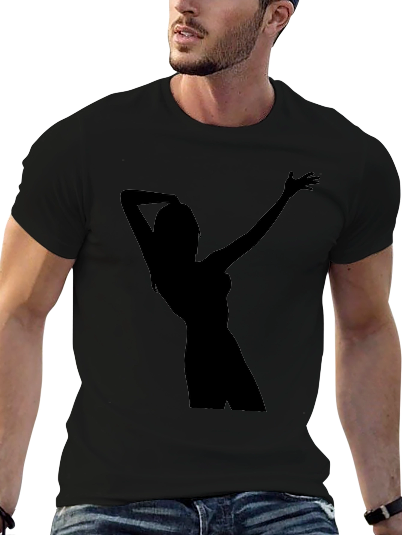 Silhouette Graphic Tee - Black