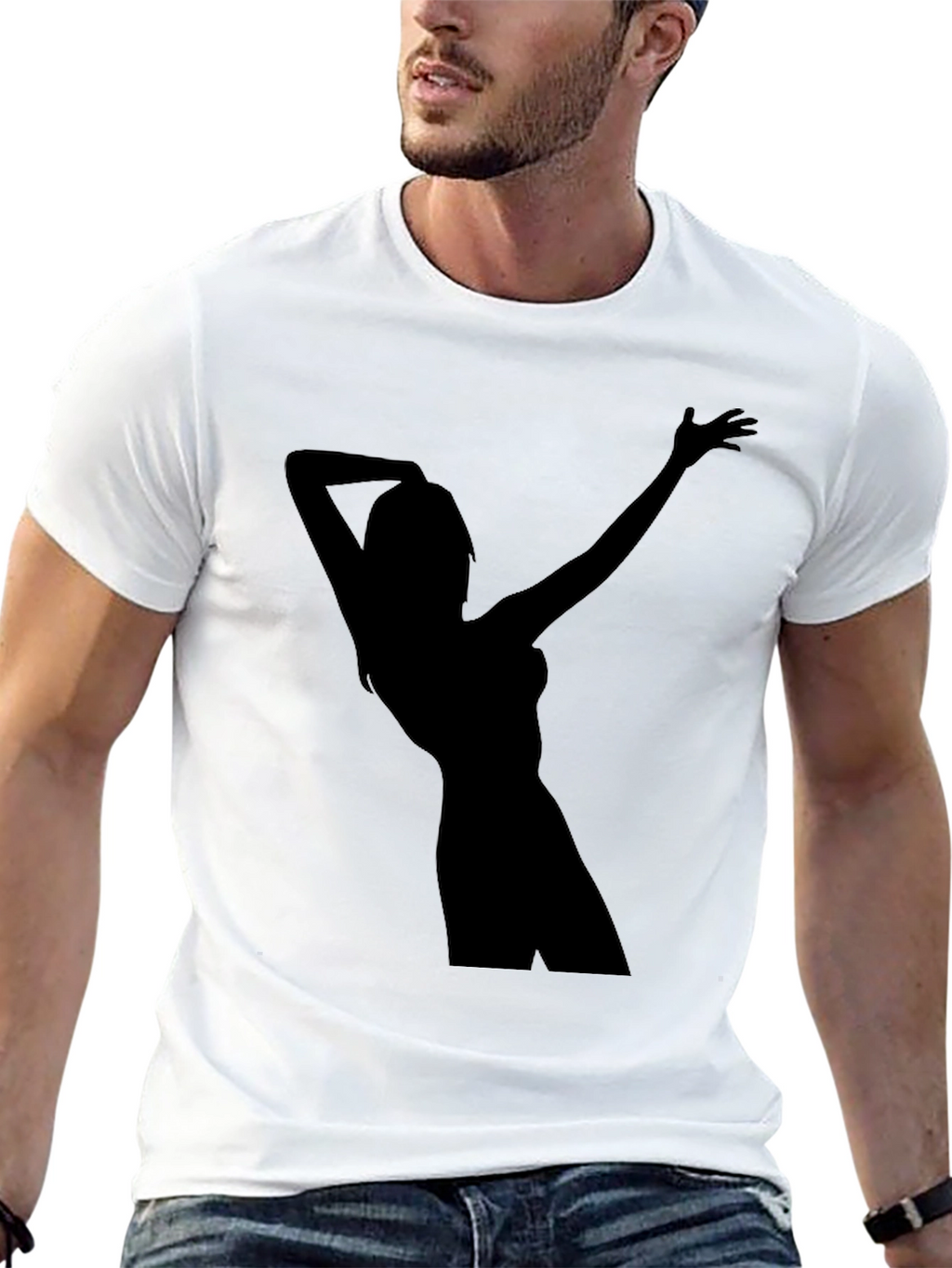 Silhouette Graphic Tee - Black