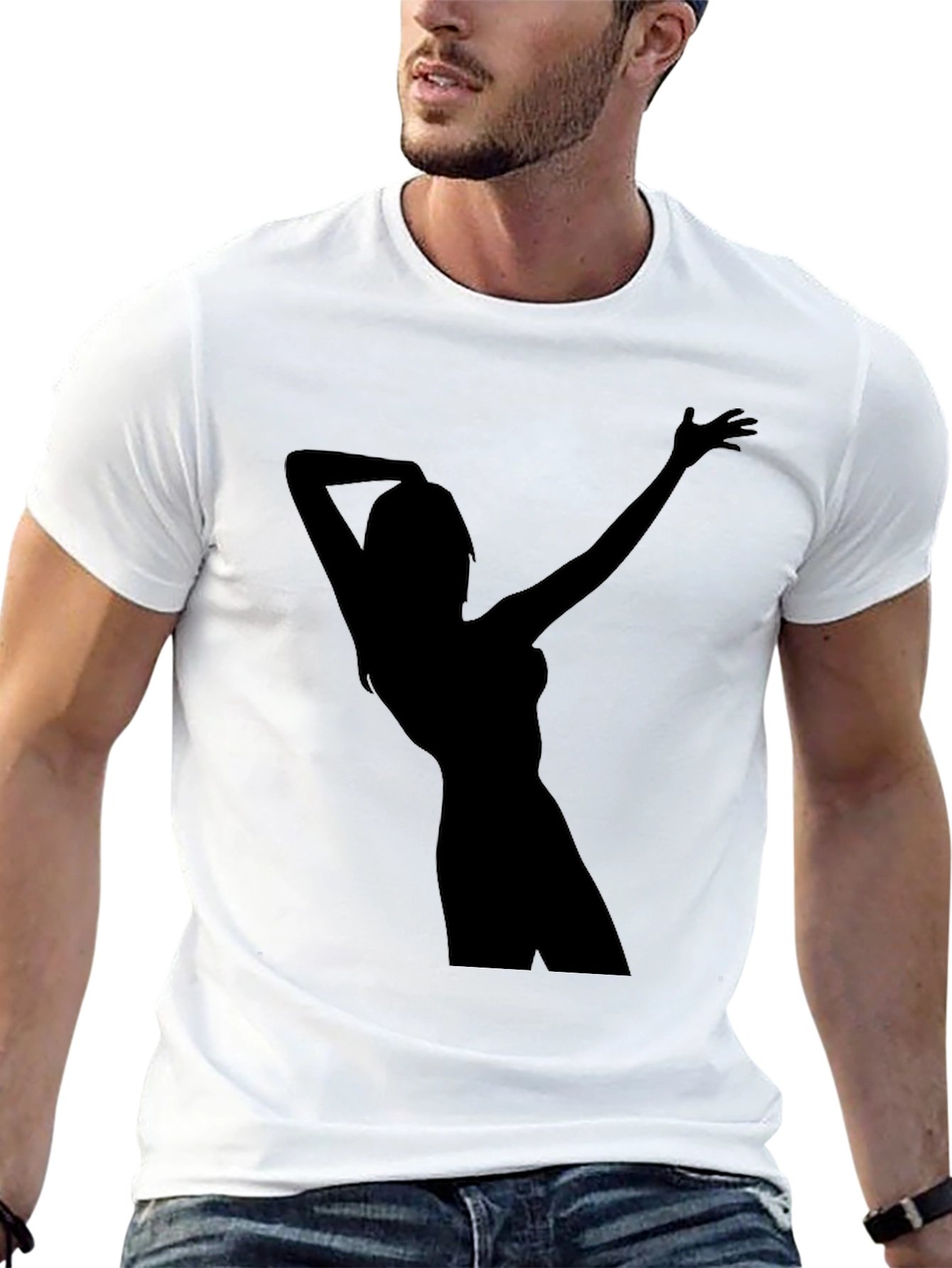 Silhouette Graphic Tee - Black