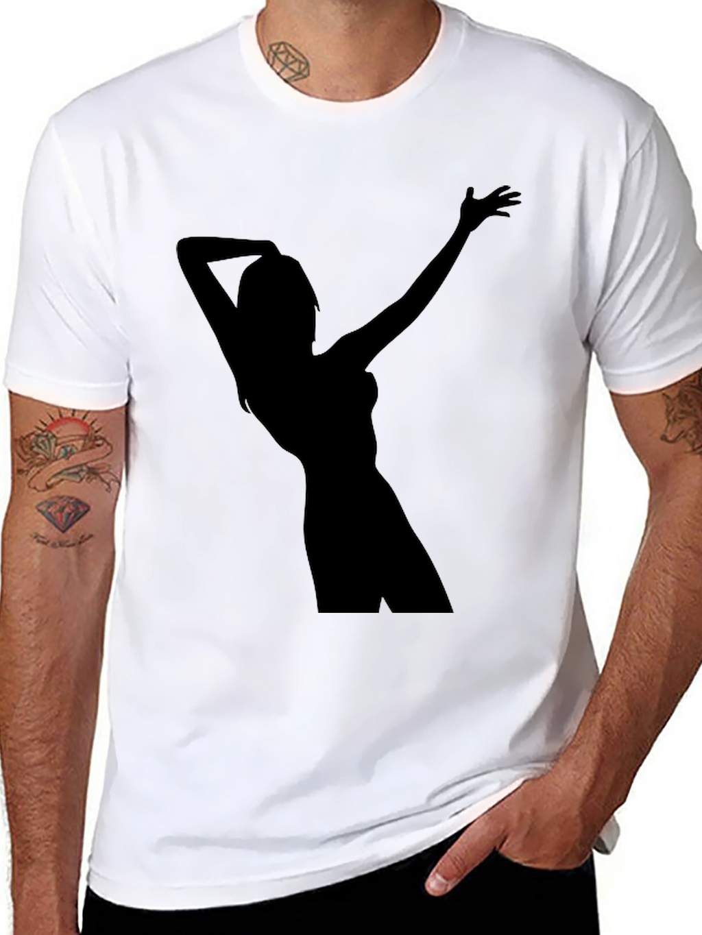 Silhouette Graphic Tee - Black