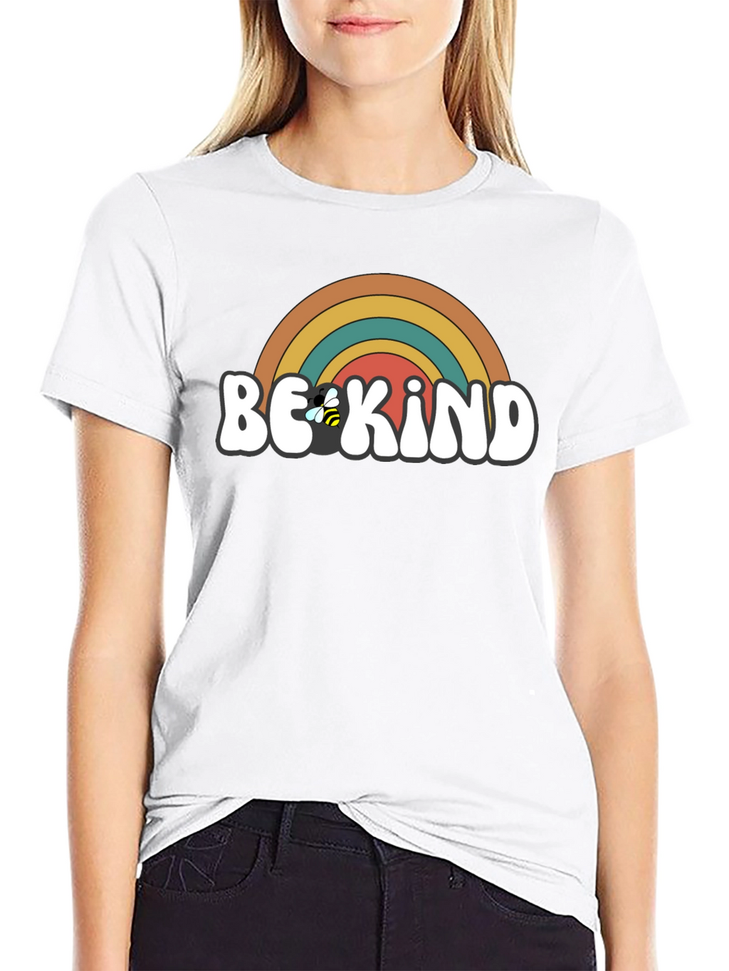 Be Kind Retro Rainbow T-Shirt