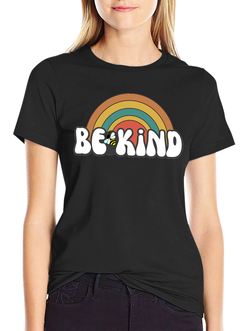 Be Kind Retro Rainbow T-Shirt