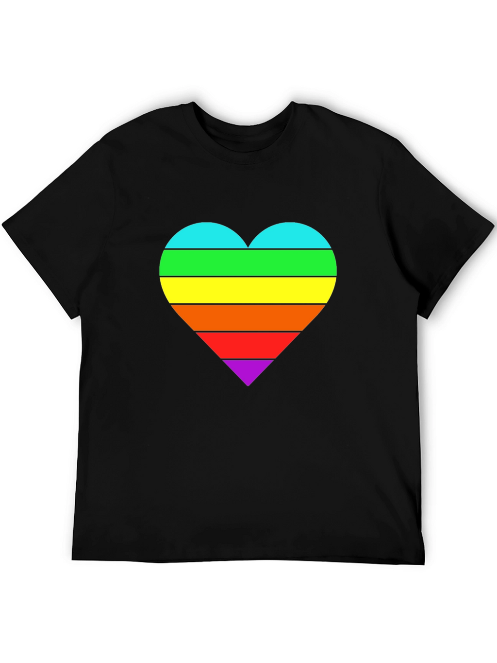 Rainbow Heart Pride T-Shirt