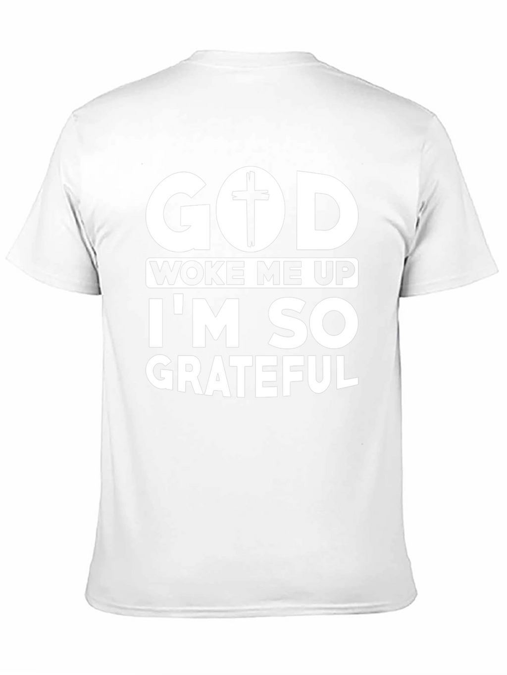 God Woke Me Up Black Graphic Tee