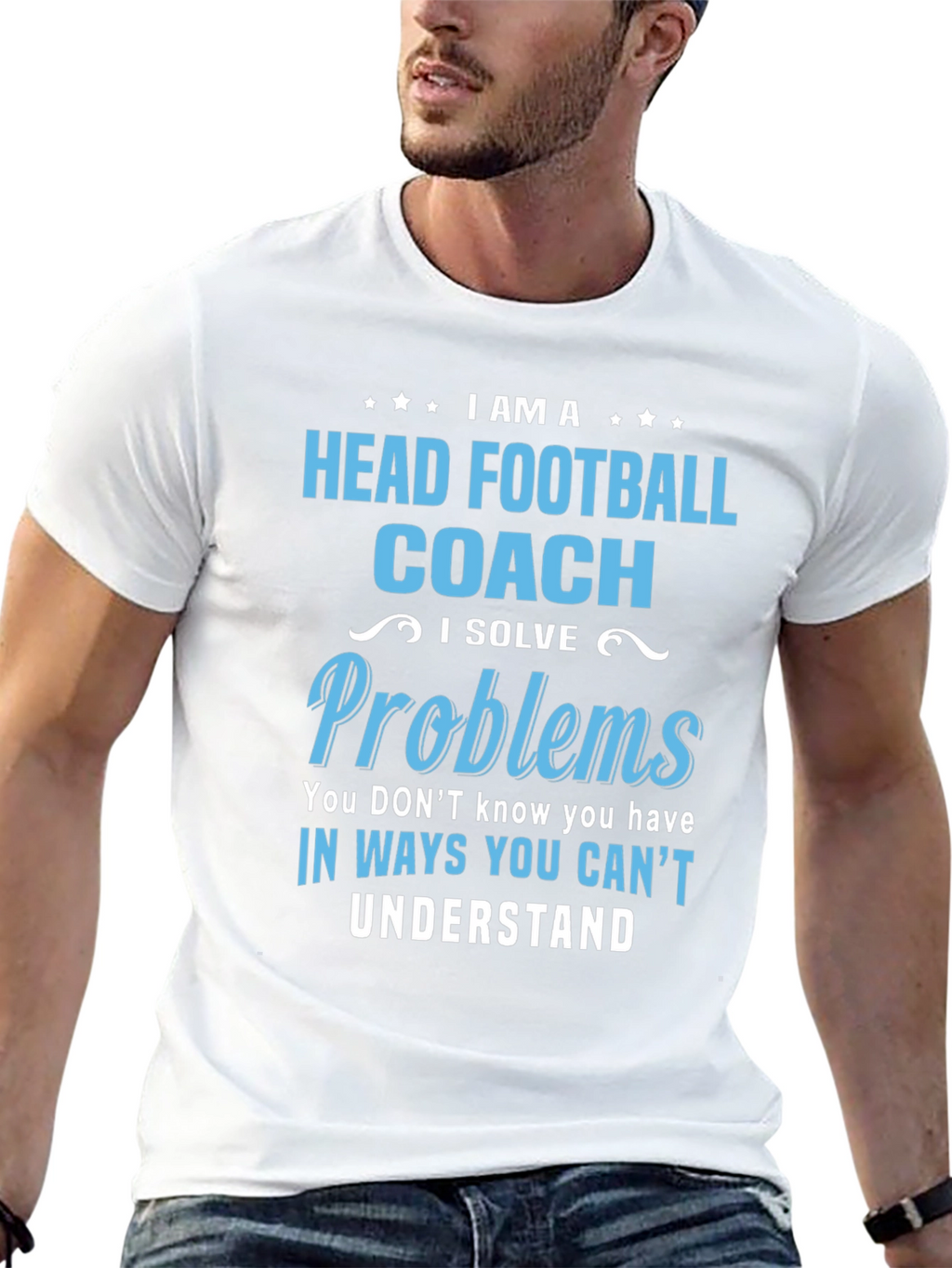 Head Football Coach Problem Solver T-Shirt