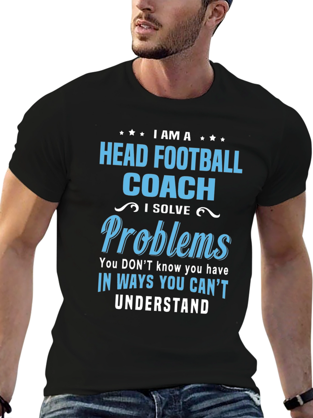 Head Football Coach Problem Solver T-Shirt