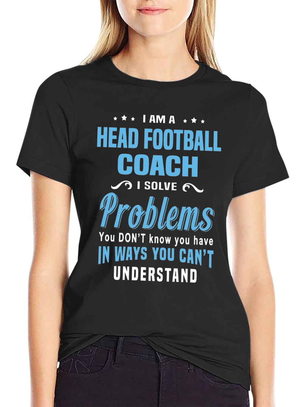 Head Football Coach Problem Solver T-Shirt