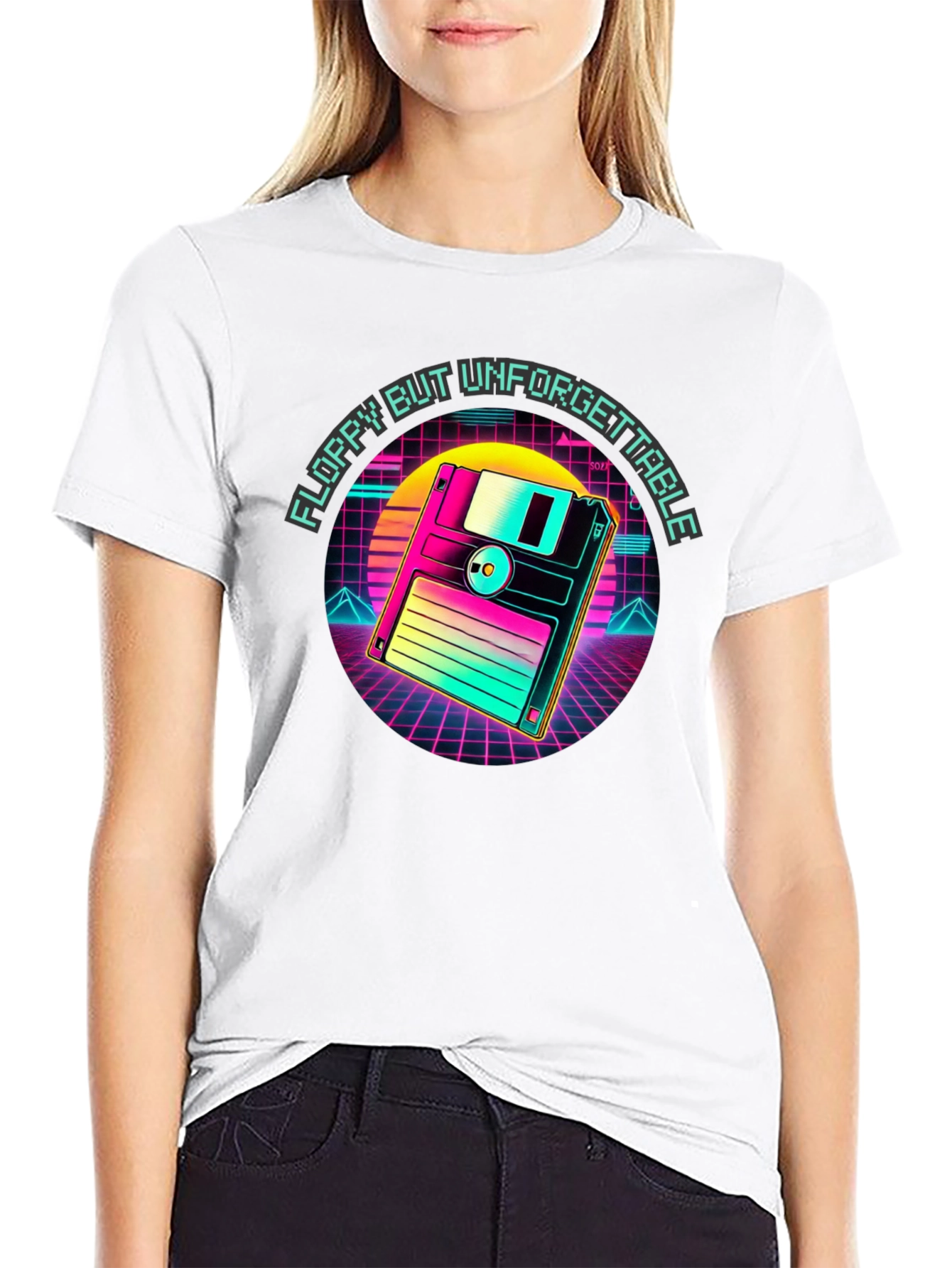 Retro Floppy Disk T-Shirt - Unforgettable Style
