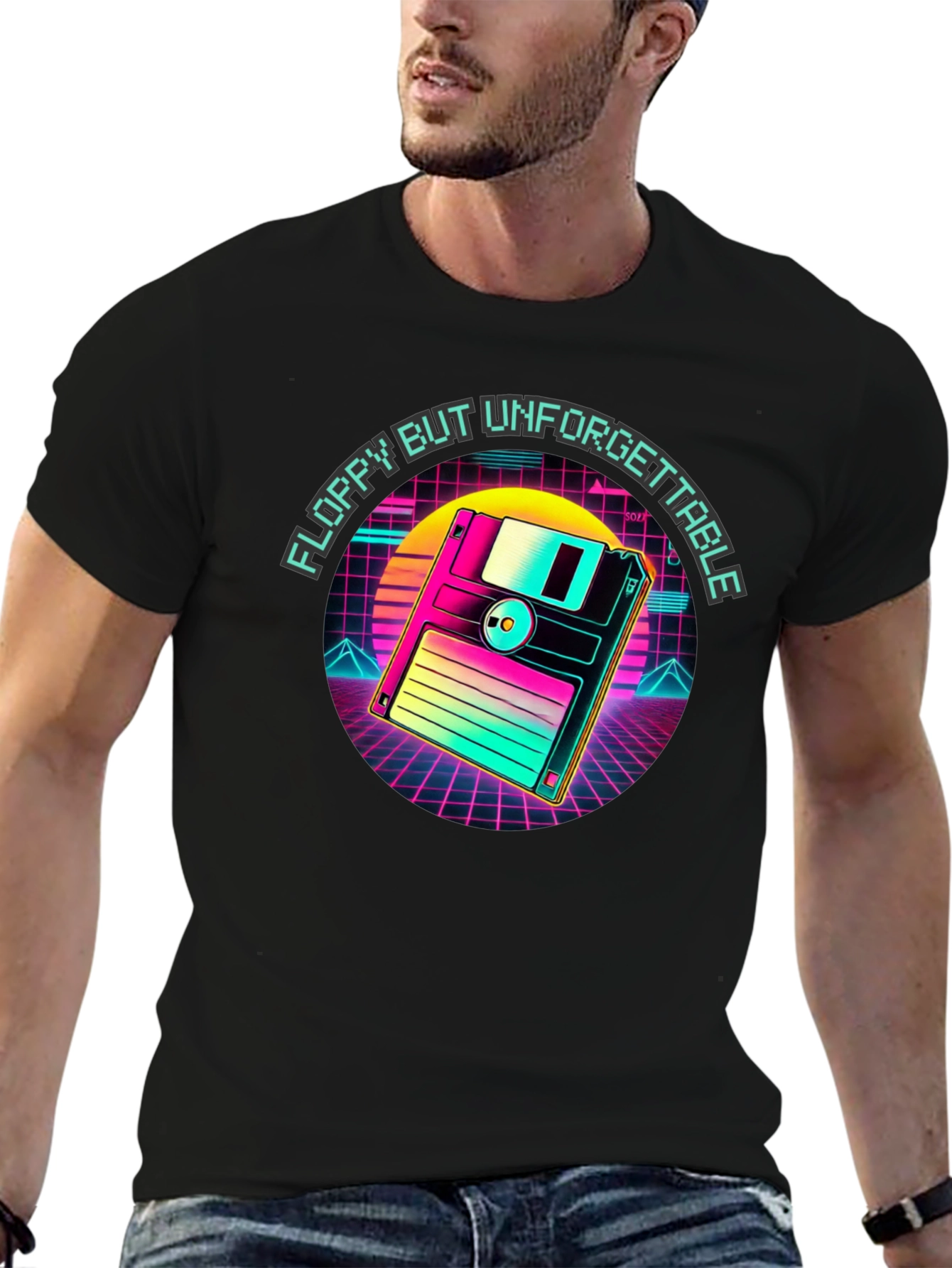 Retro Floppy Disk T-Shirt - Unforgettable Style