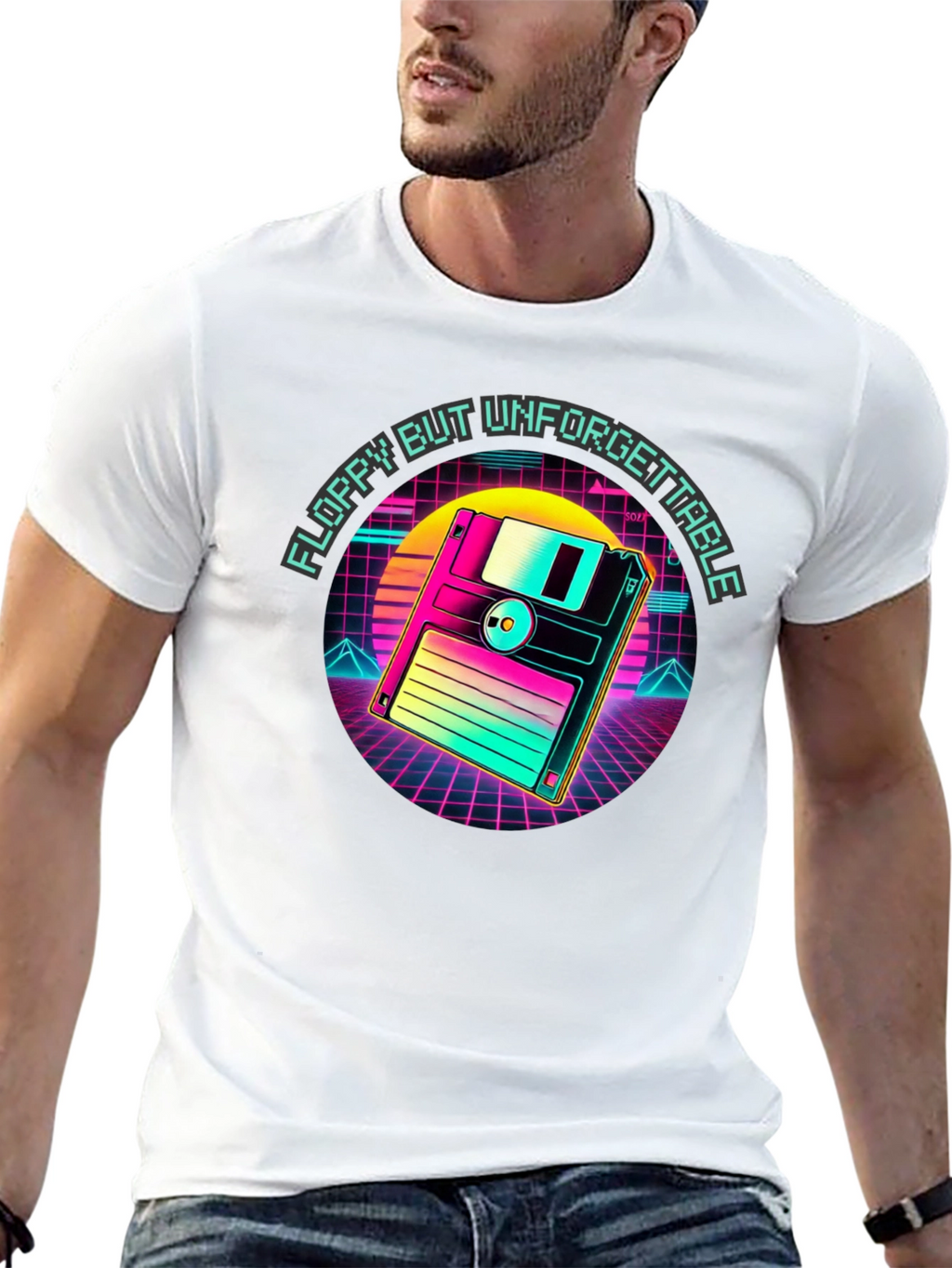 Retro Floppy Disk T-Shirt - Unforgettable Style