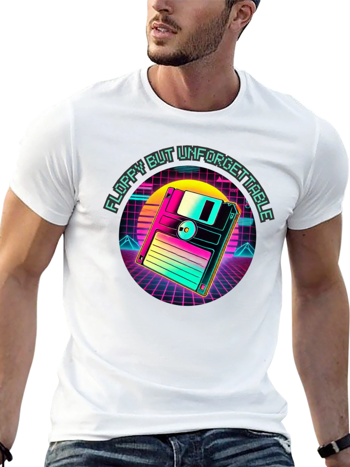 Retro Floppy Disk T-Shirt - Unforgettable Style
