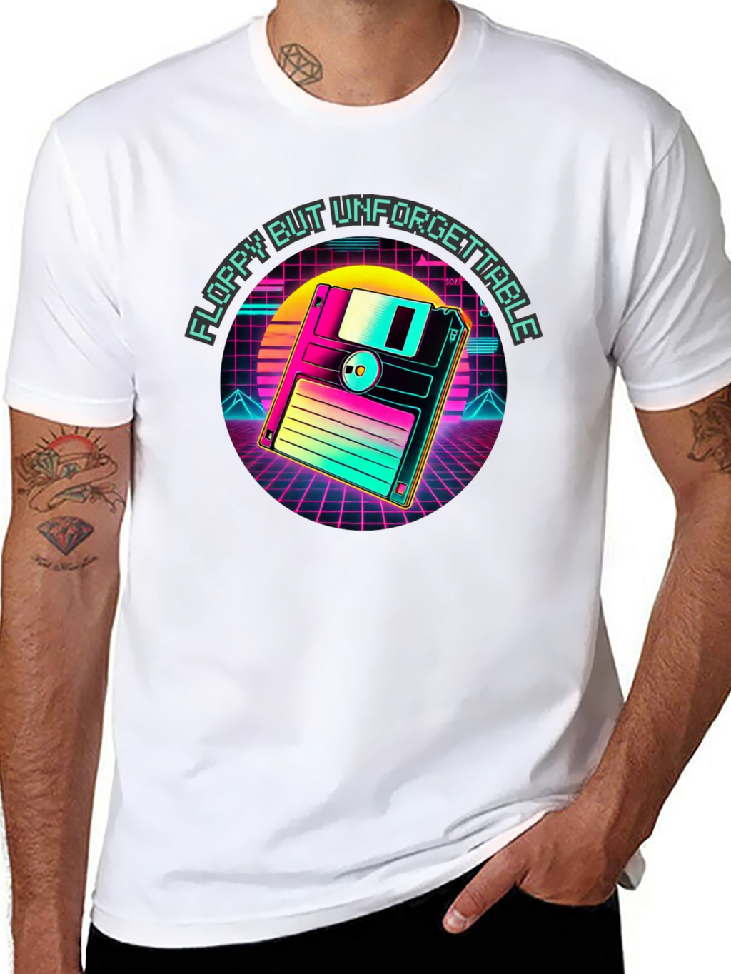 Retro Floppy Disk T-Shirt - Unforgettable Style