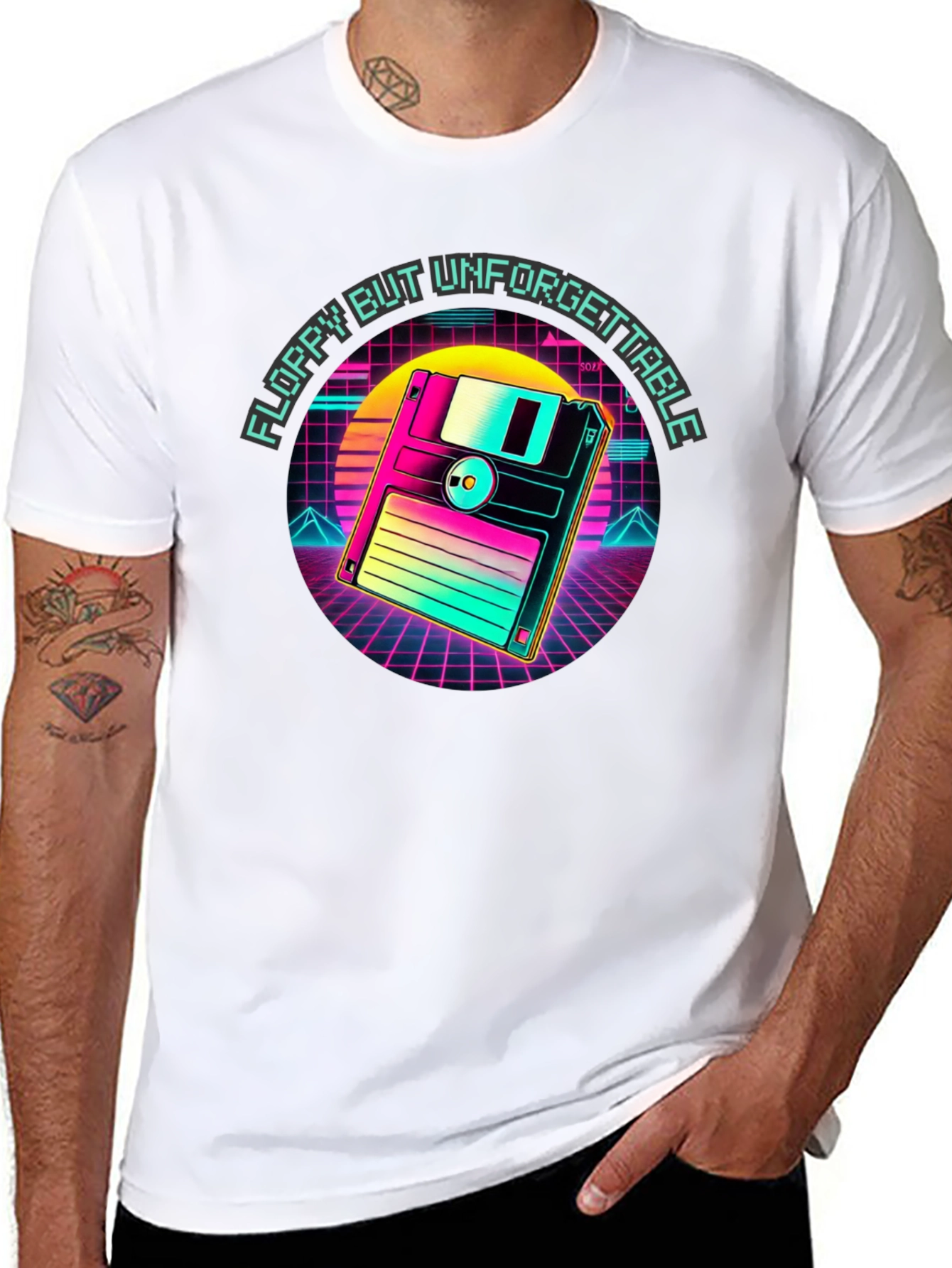 Retro Floppy Disk T-Shirt - Unforgettable Style