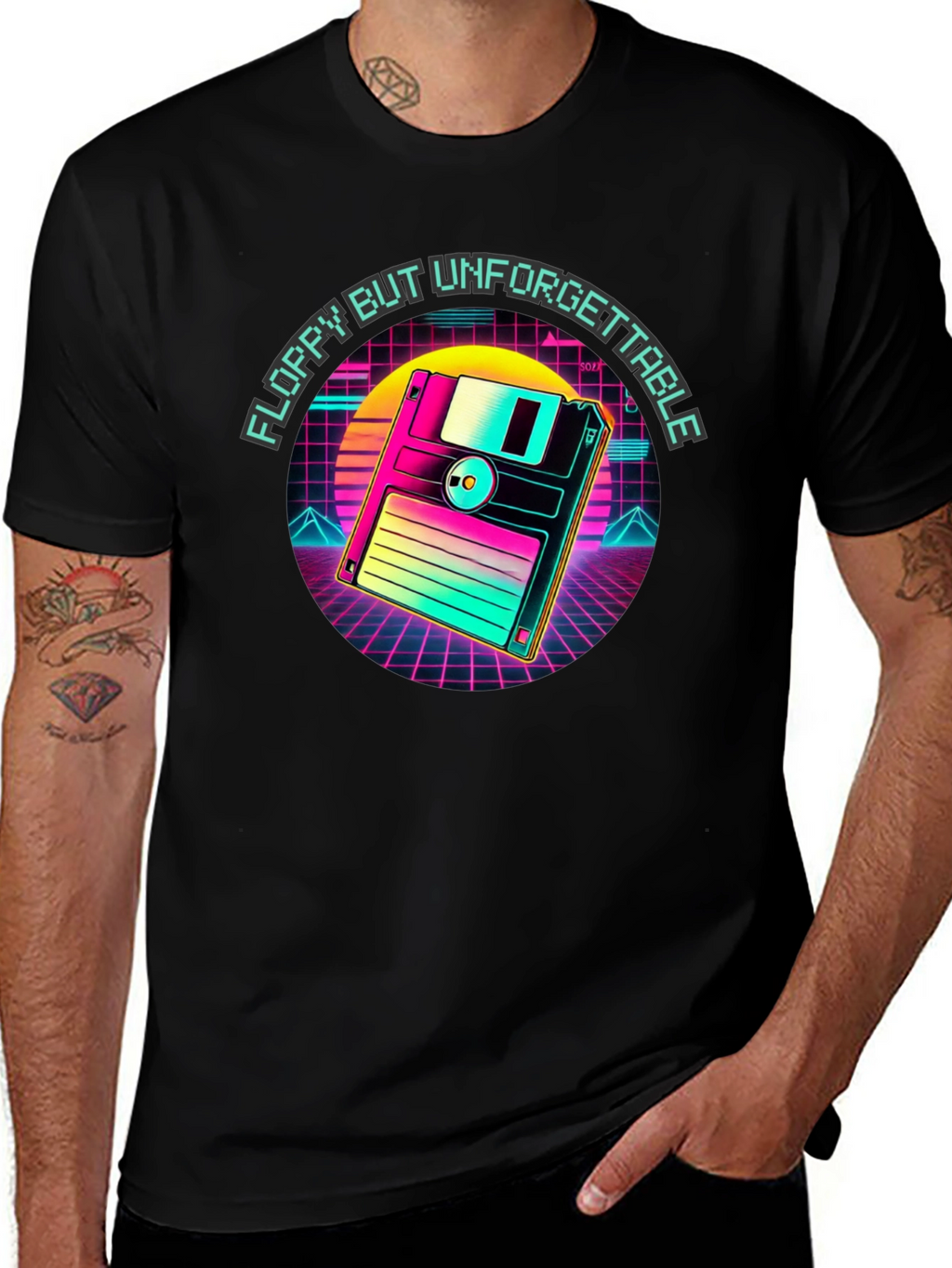 Retro Floppy Disk T-Shirt - Unforgettable Style