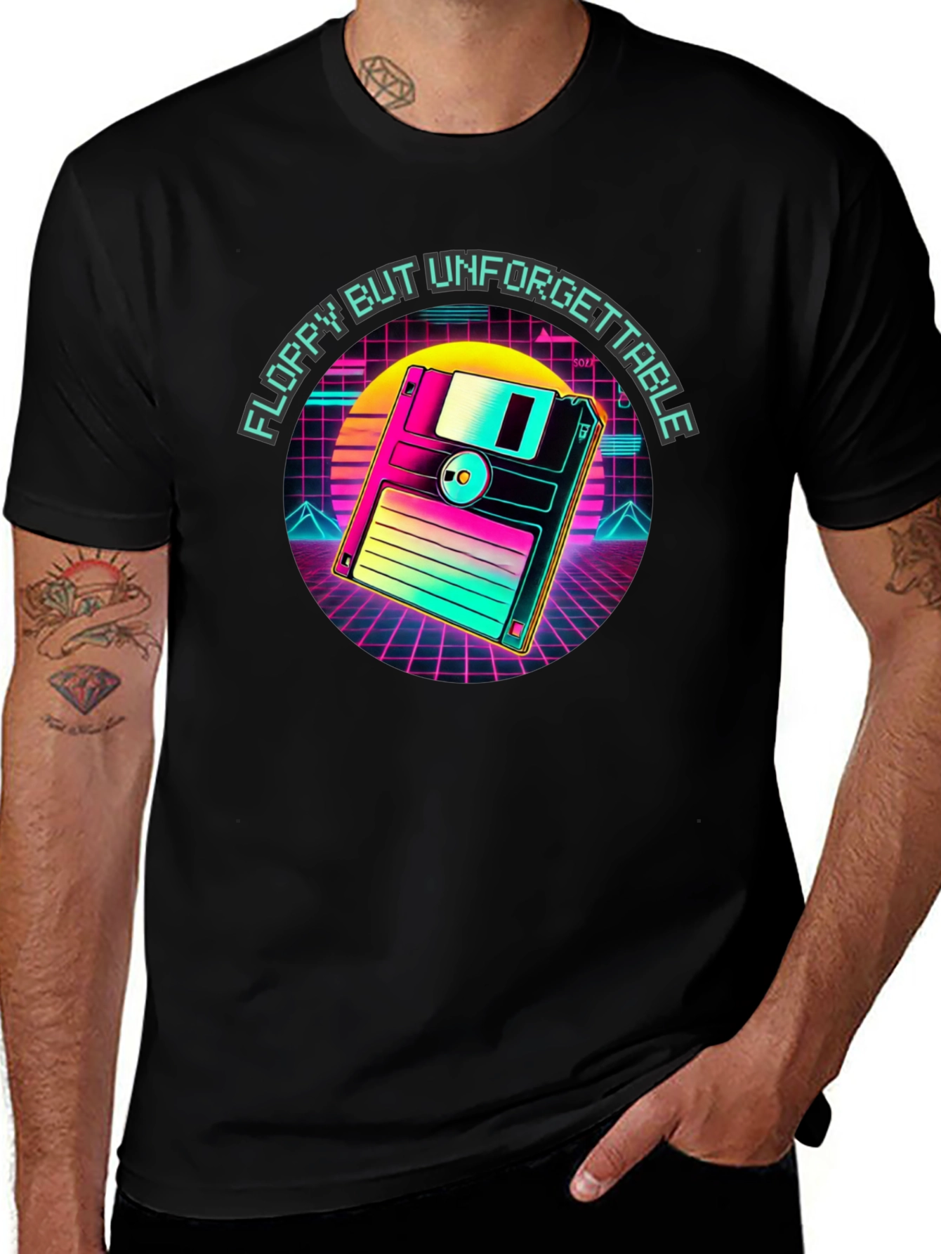 Retro Floppy Disk T-Shirt - Unforgettable Style