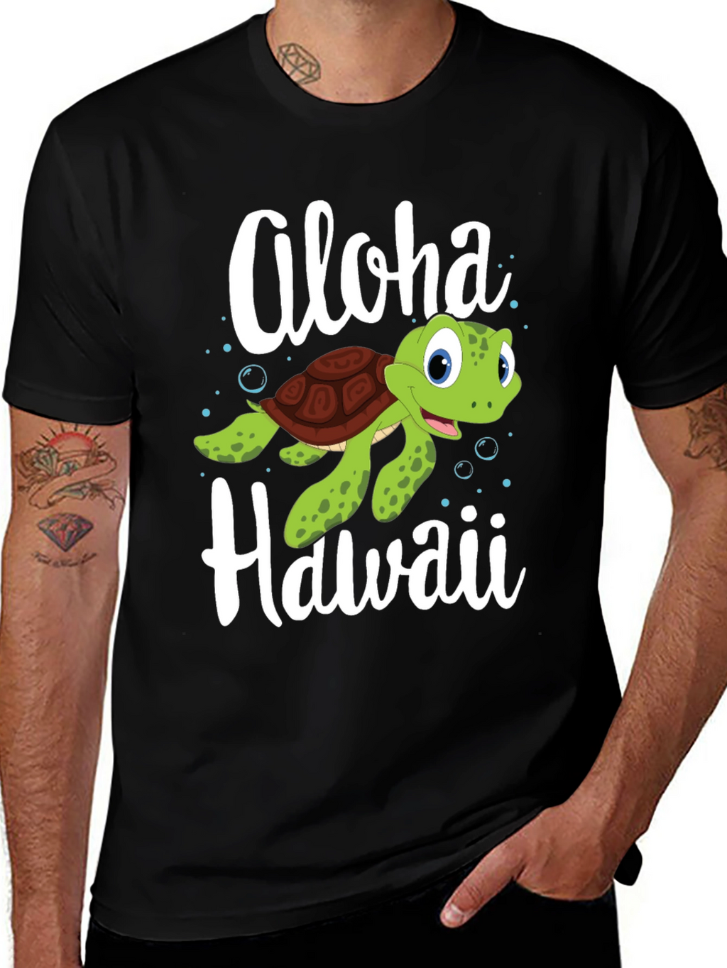 Aloha Hawaii Turtle Graphic Tee