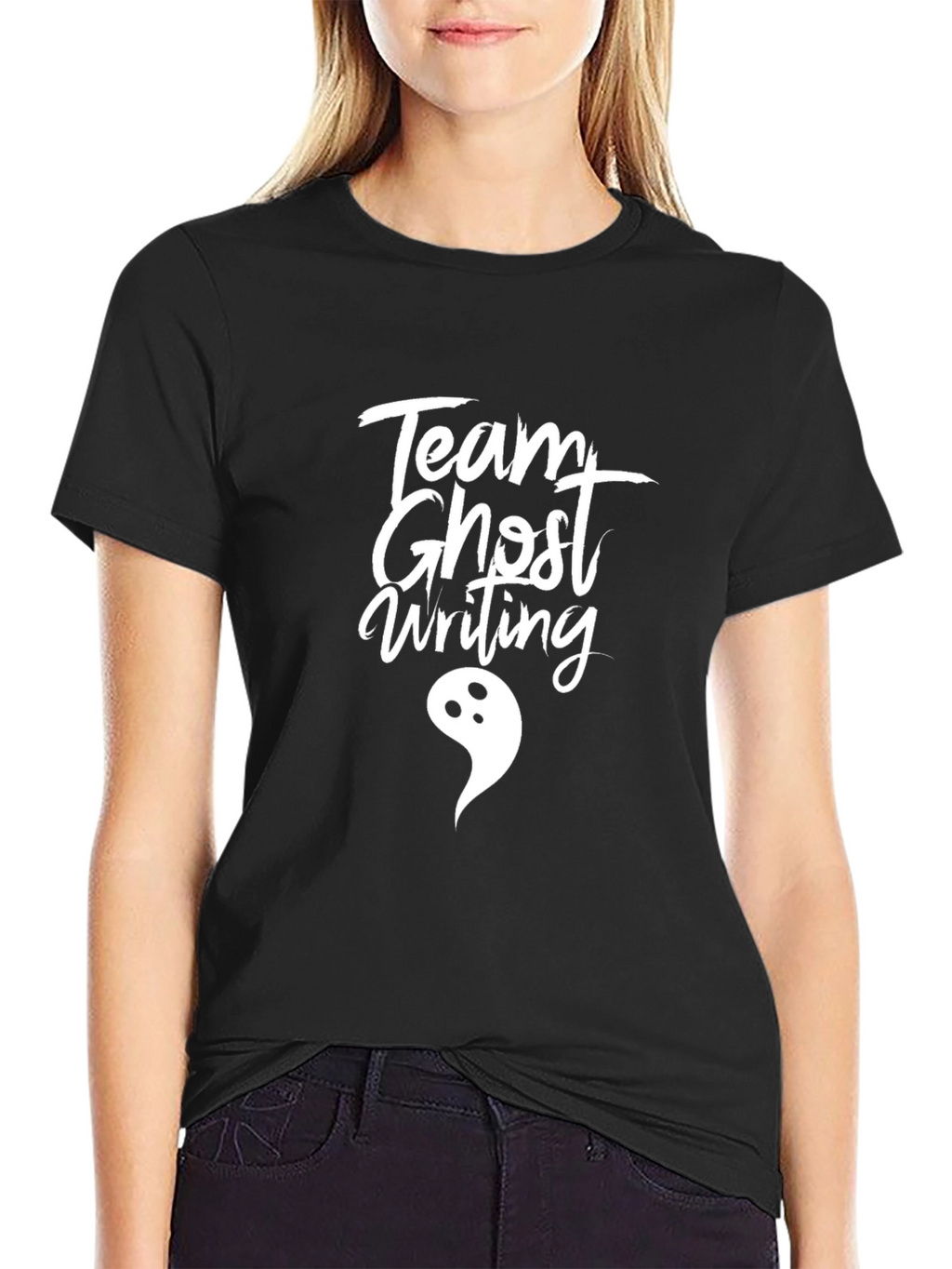 Team Ghost Writing Novelty T-Shirt