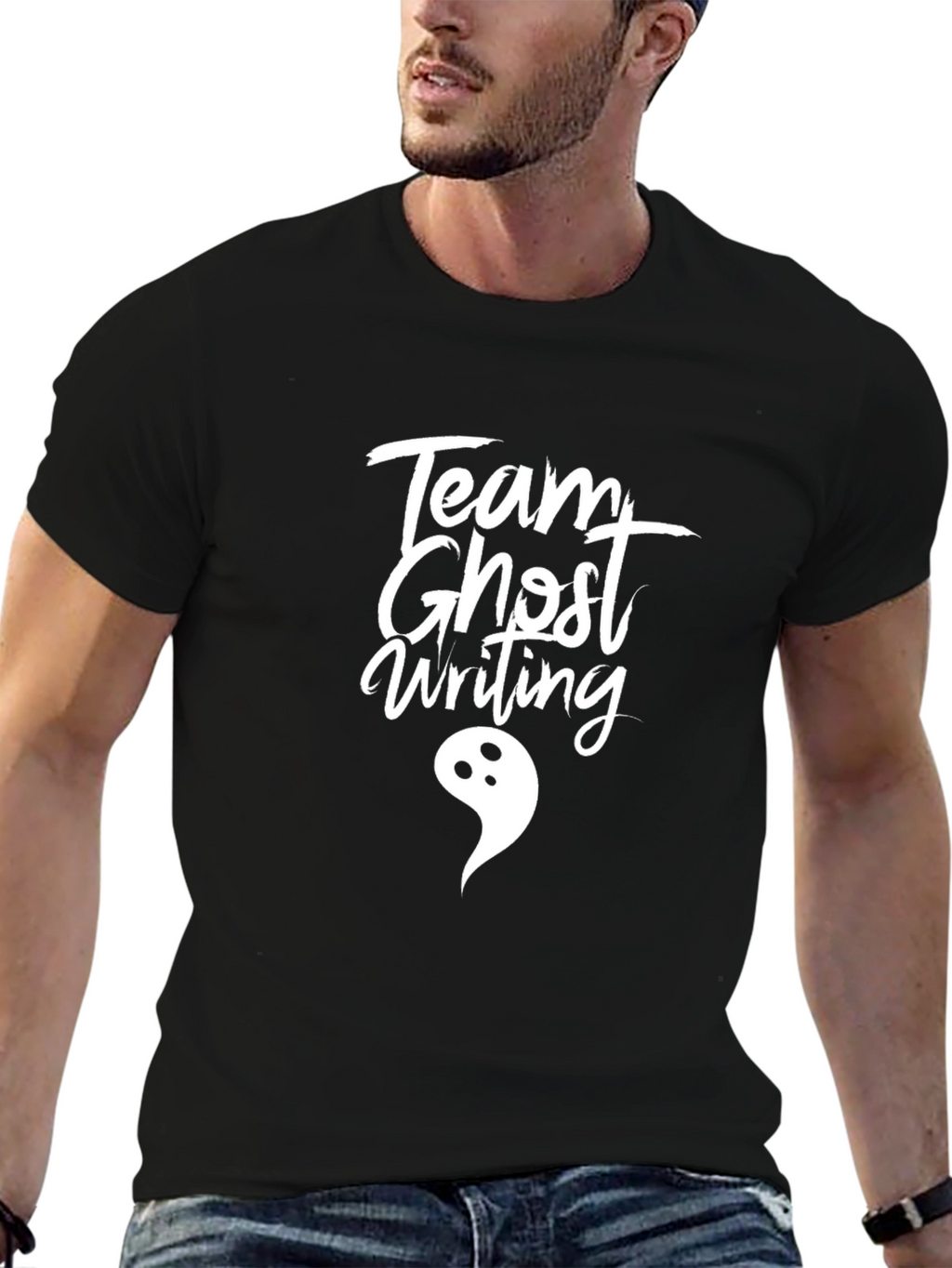 Team Ghost Writing Novelty T-Shirt