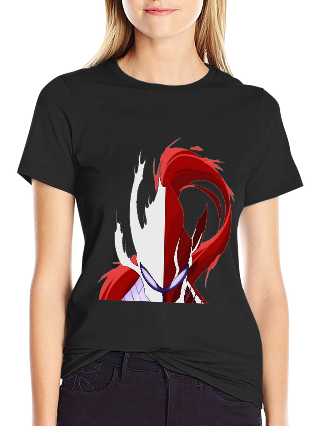 Anime Character Black T-Shirt