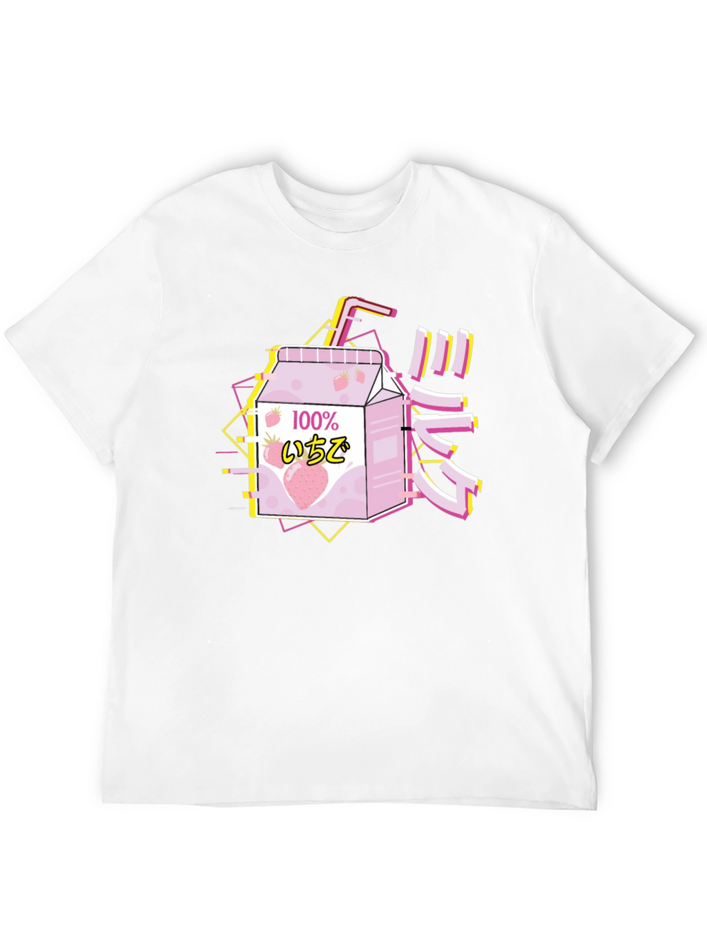 Strawberry Milk T-Shirt - Vaporwave Aesthetic