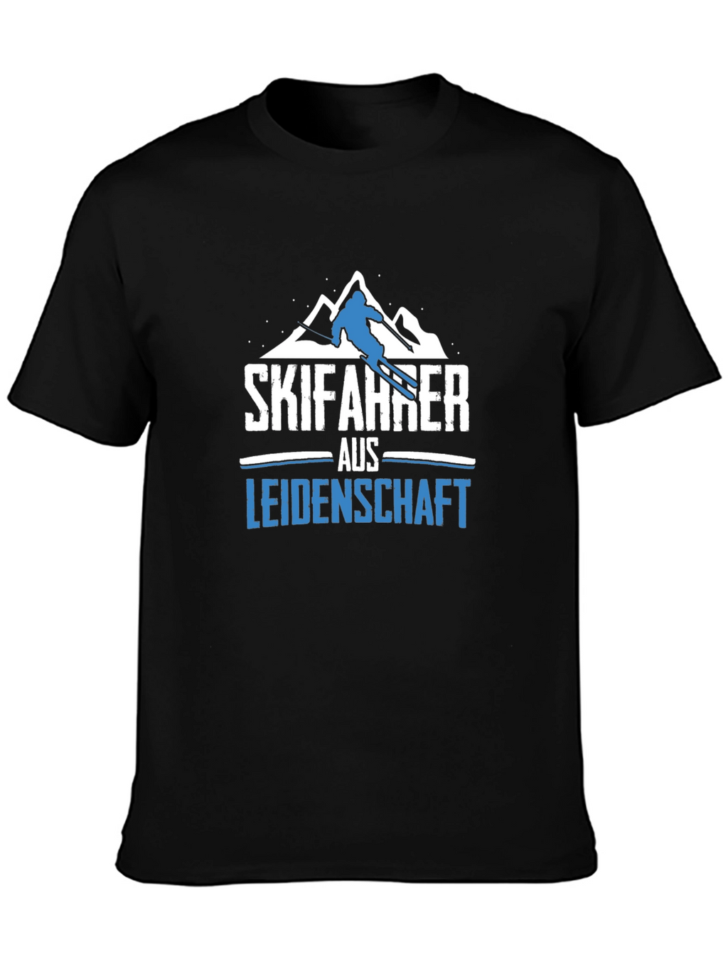 Skifahrer aus Leidenschaft Black T-Shirt