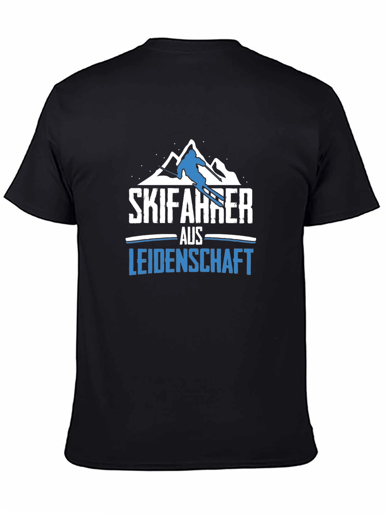Skifahrer aus Leidenschaft Black T-Shirt