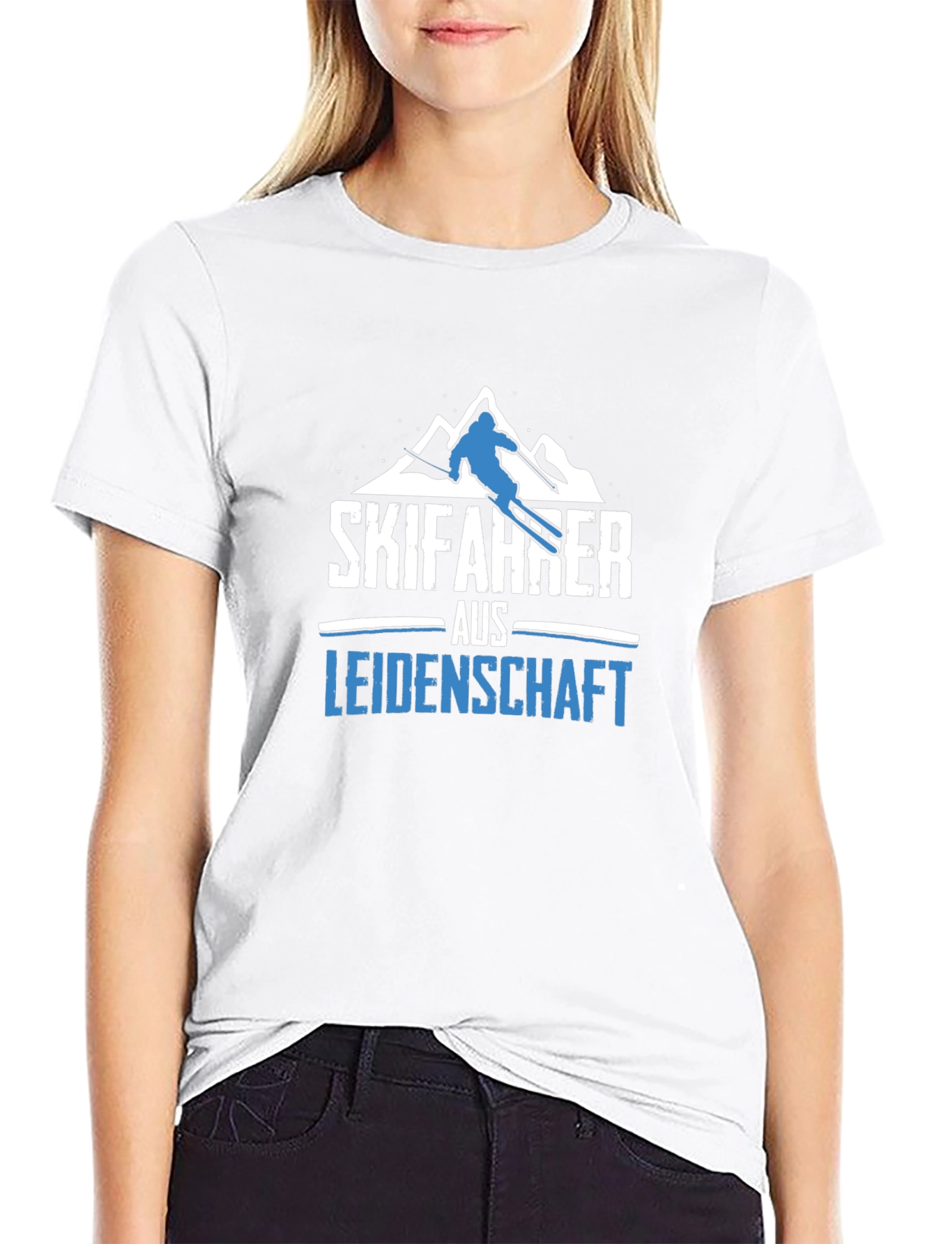 Skifahrer aus Leidenschaft Black T-Shirt