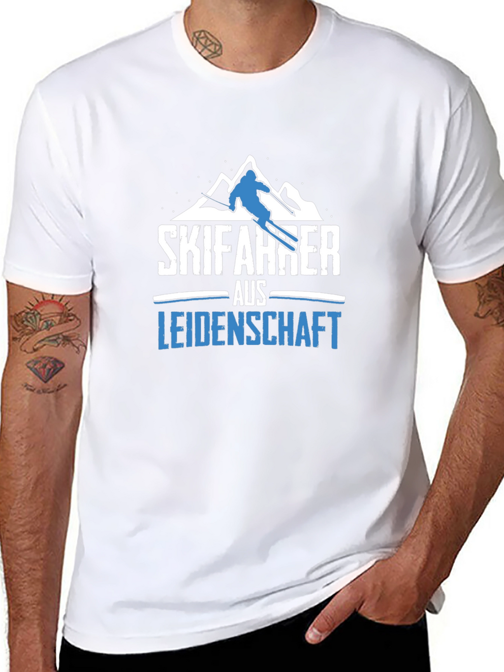 Skifahrer aus Leidenschaft Black T-Shirt