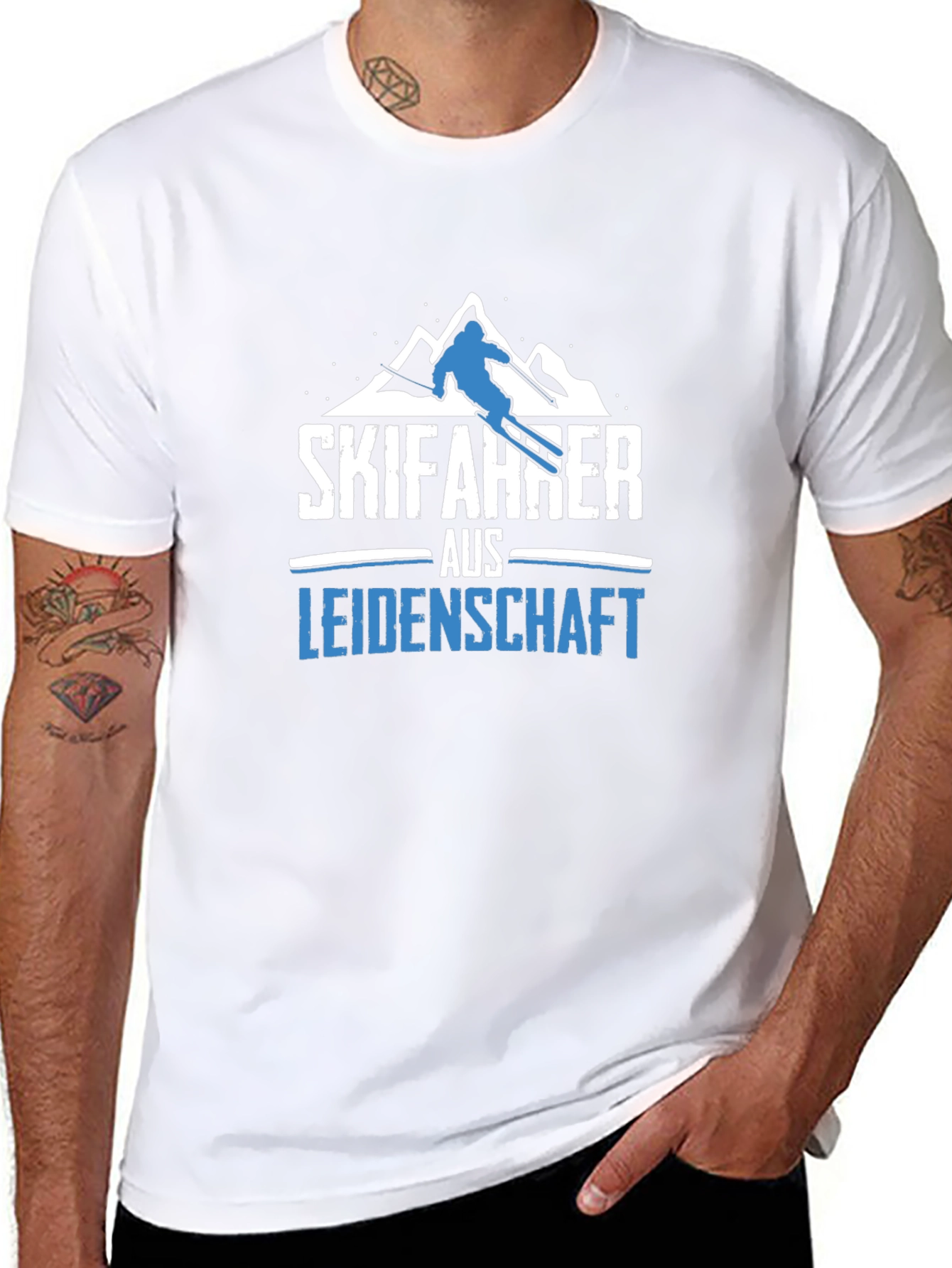 Skifahrer aus Leidenschaft Black T-Shirt