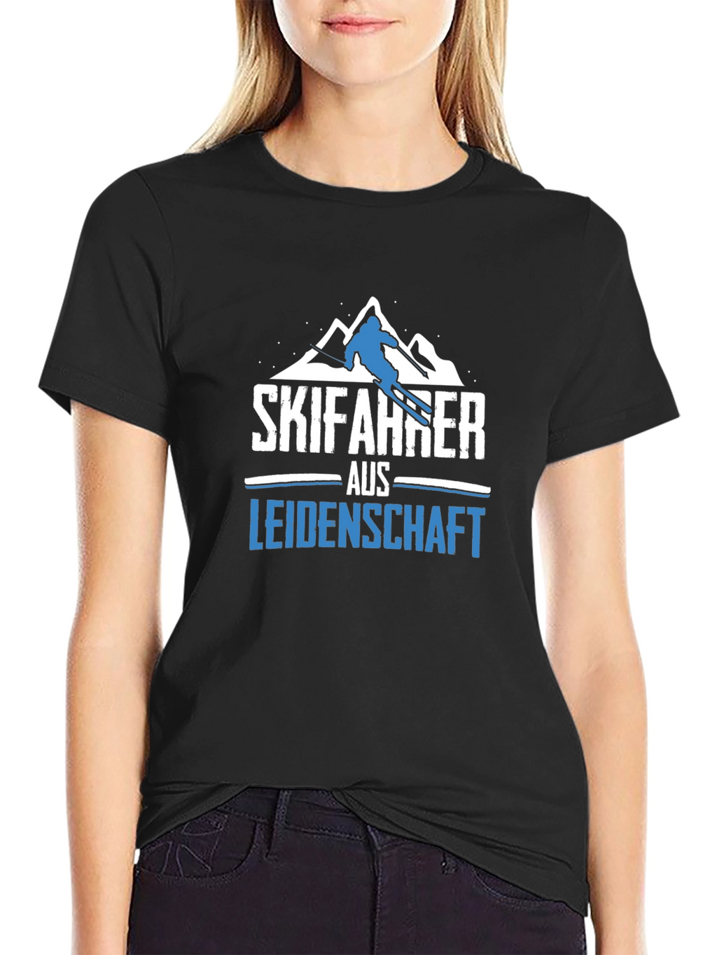 Skifahrer aus Leidenschaft Black T-Shirt