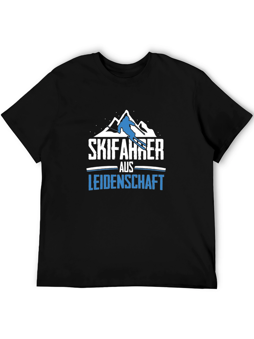 Skifahrer aus Leidenschaft Black T-Shirt