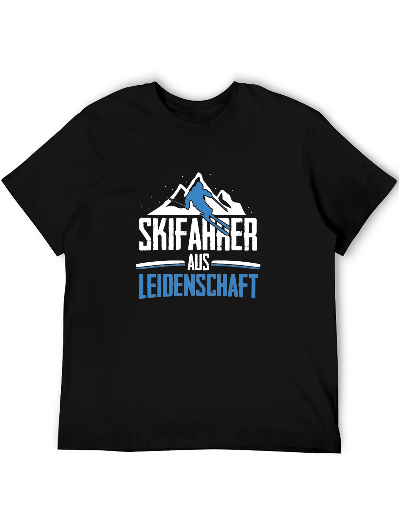 Skifahrer aus Leidenschaft Black T-Shirt