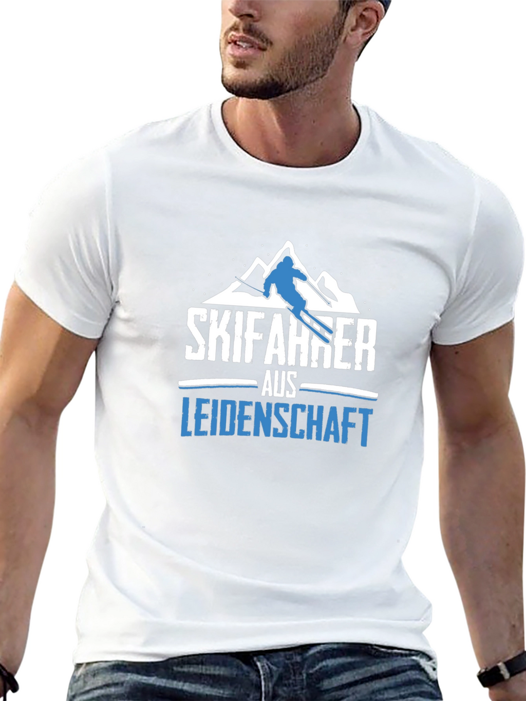 Skifahrer aus Leidenschaft Black T-Shirt