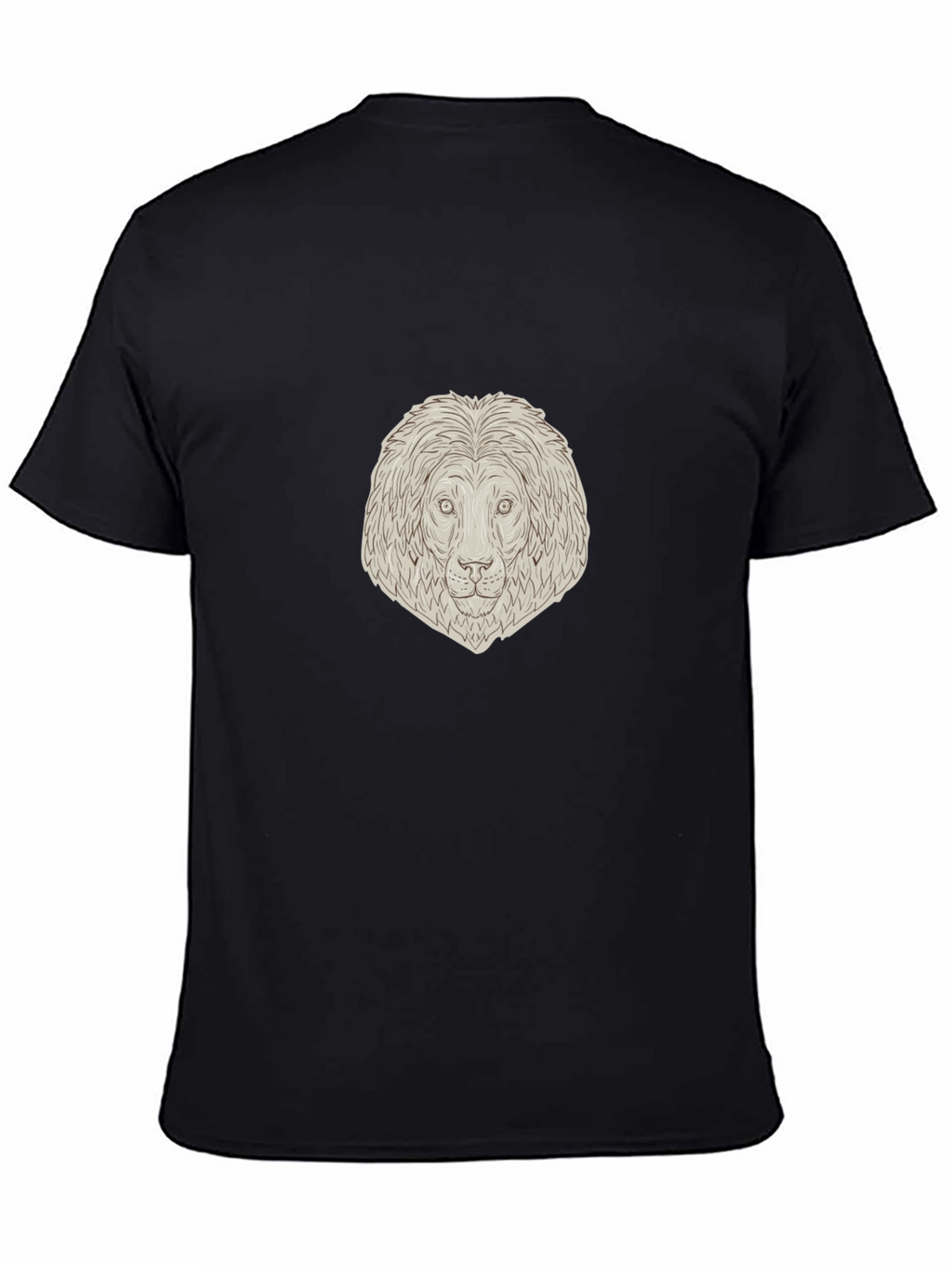 Lion Head Graphic Tee - Unisex Black T-Shirt