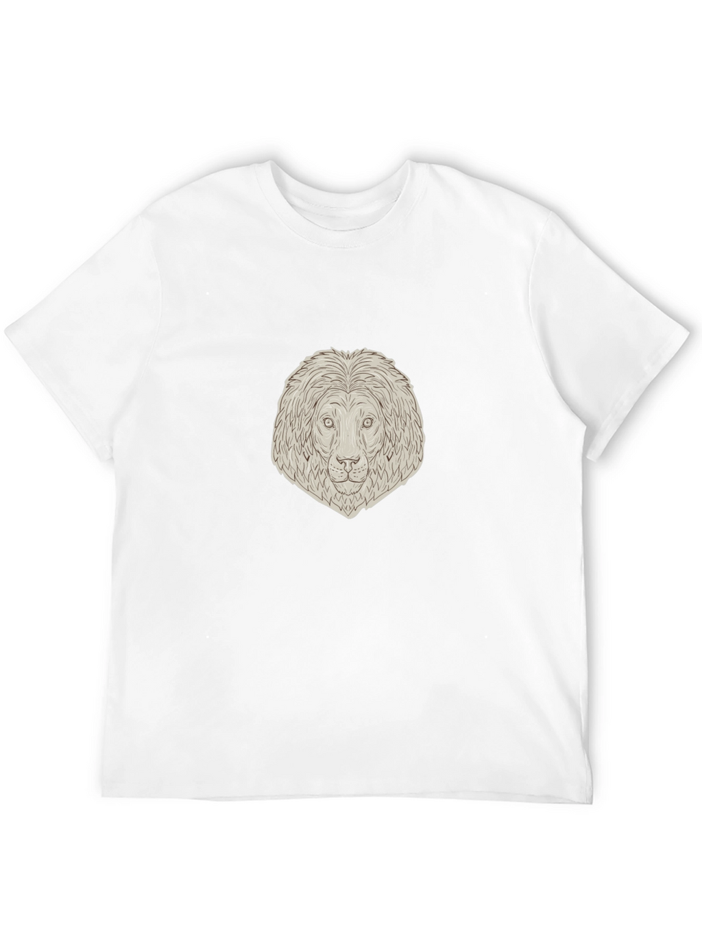 Lion Head Graphic Tee - Unisex Black T-Shirt