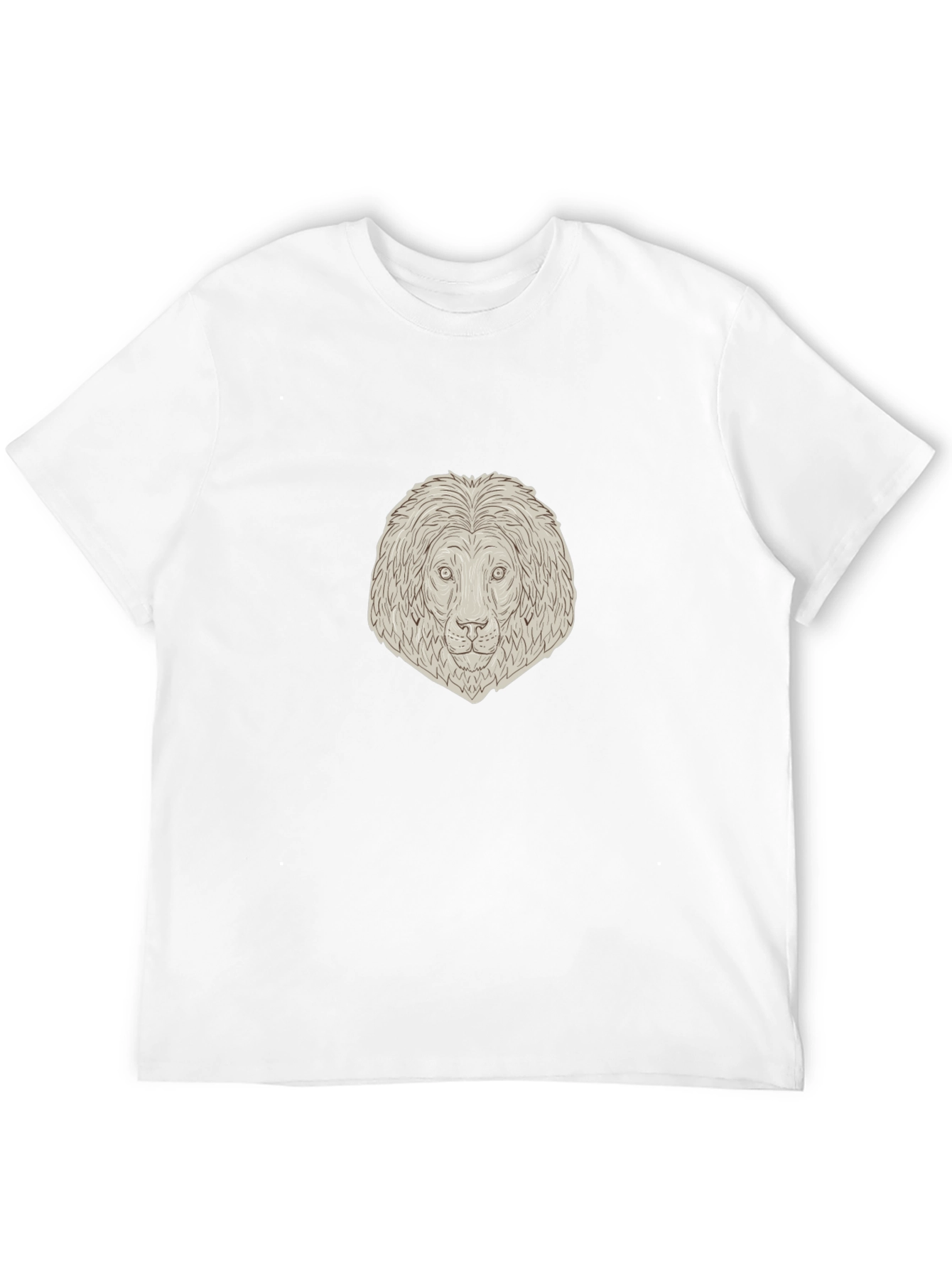 Lion Head Graphic Tee - Unisex Black T-Shirt