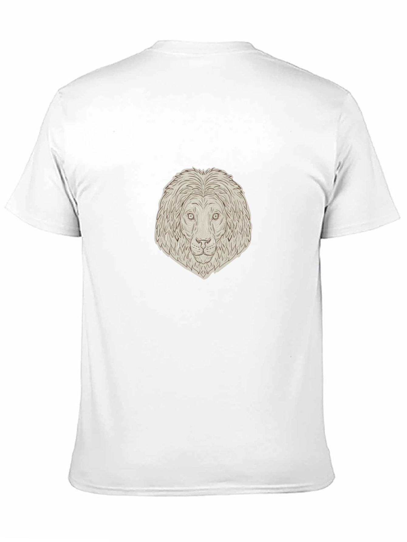 Lion Head Graphic Tee - Unisex Black T-Shirt